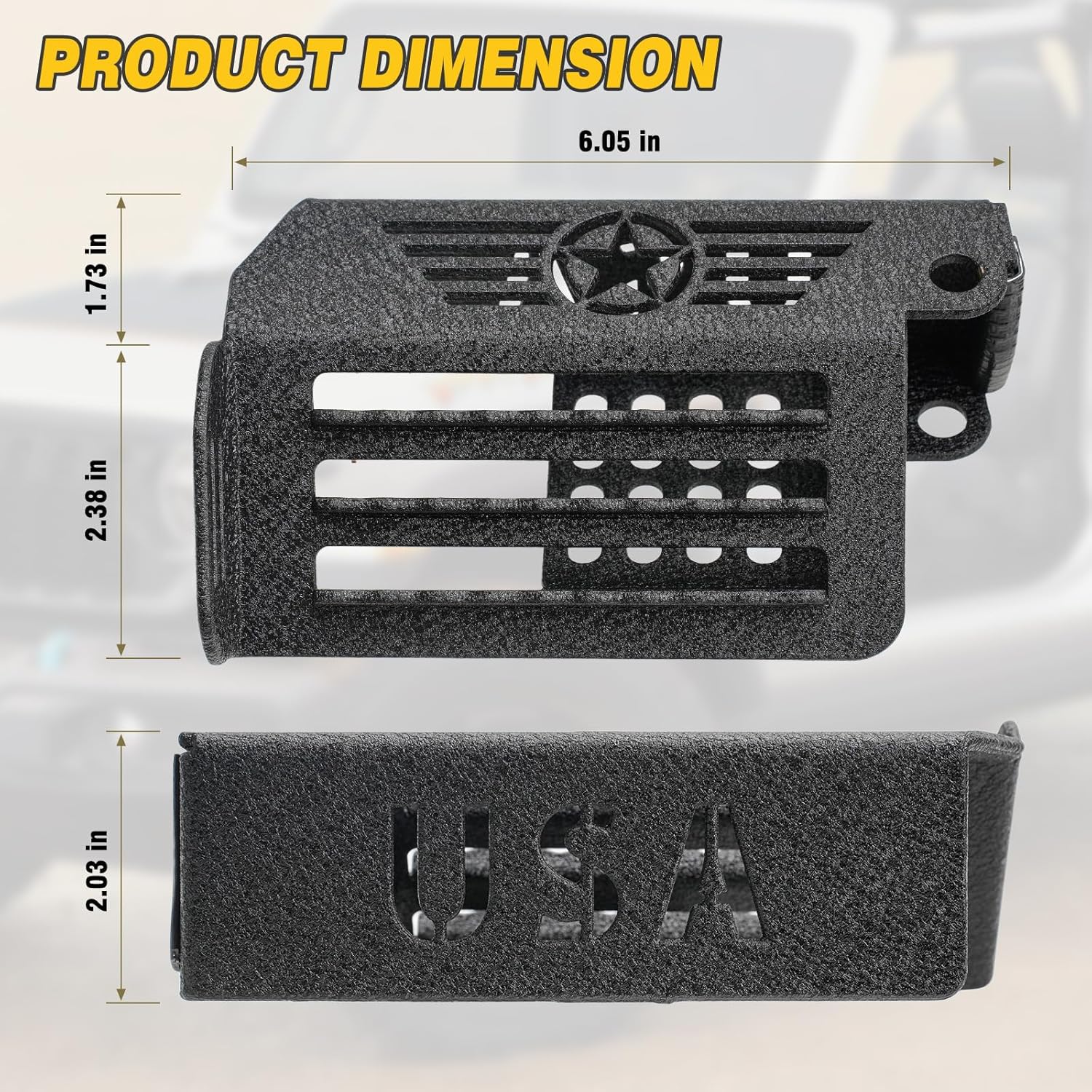 unionlux Foot Pegs Doors Off Fit for Jeep Wrangler Accessories JK JL & Jeep Gladiator Accessories JT 2007-2025, Super Anti-Slip Raised Texture 120° Door Hinge Foot Pegs Fit for Jeep