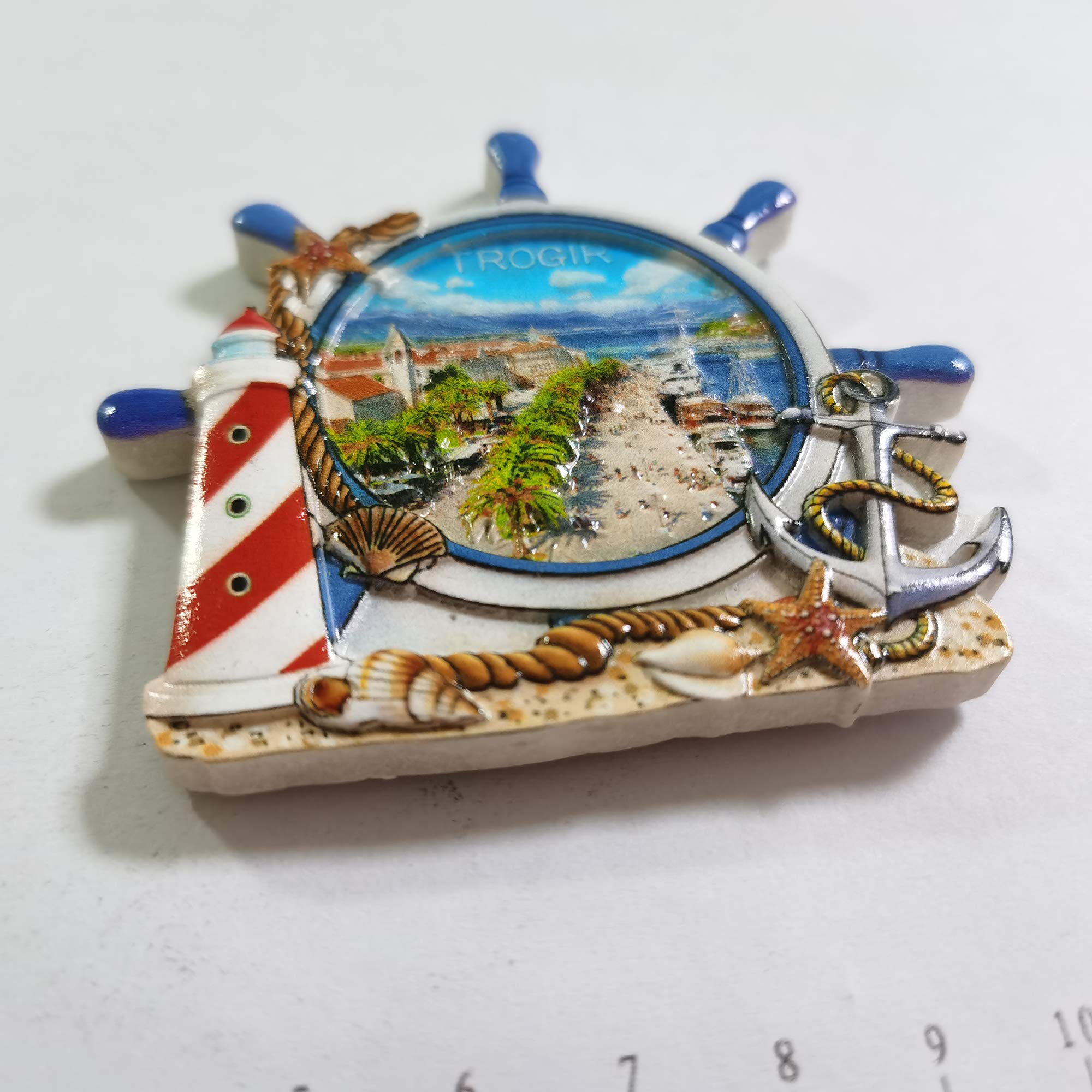 Magnete Frigorifero Trogir Croazia - Souvenir 3D In Resina, 7,5x5,5 Cm, Decorazione Magnetica Per Casa E Ufficio - 2