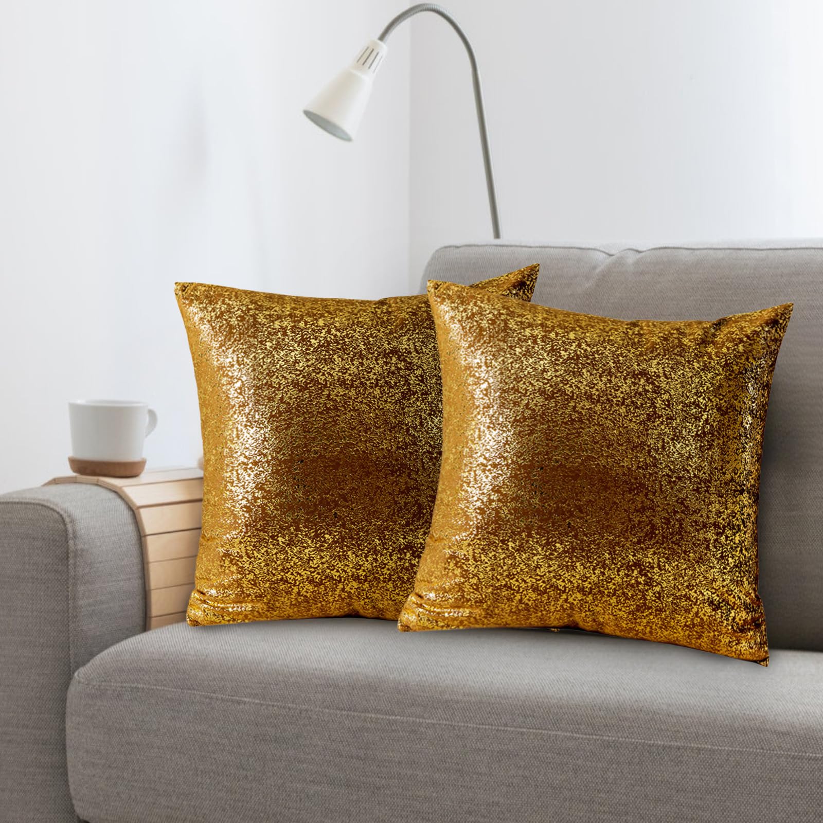 Traziewell Cushion Covers 45X45 Brown Soft Decorative Throw Pillow Cover 18x18 Inch Pillowcases for Couch Sofa Living Room Bed Home Decor 820 — image 1