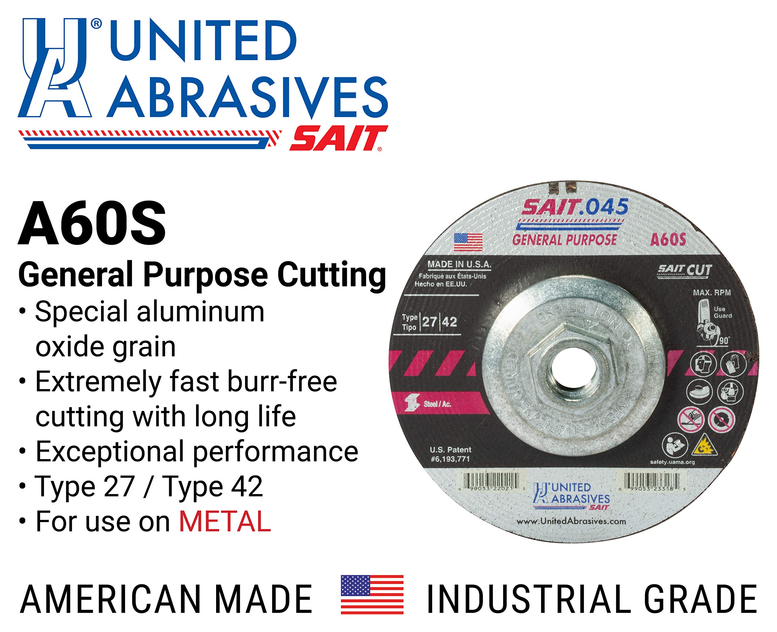 碗58 Amazon.com: United Abrasives-SAIT 23318 A60S General Purpose