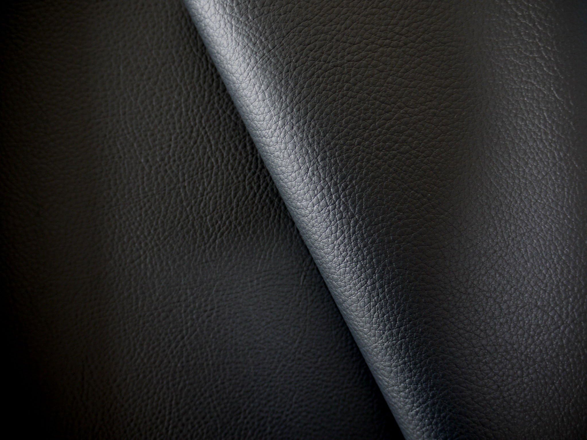 Full-grain look Japanese Faux Leather Synthetic Pleather (Japanese Made) 1mm 48 inch wide x 17 inch long Soft smooth vinyl Upholstery (Black)