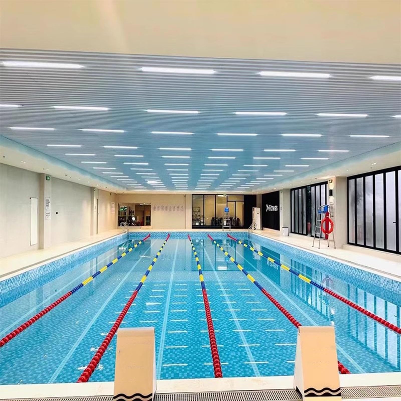 Galleggianti in Corda, Corda divisoria per Corsia per Piscina, Recinzione di Sicurezza per la Stabilità del galleggiamento, Accessorio per Piscina da Spiaggia con Indicatore a Spirale, Diametro 4,7/