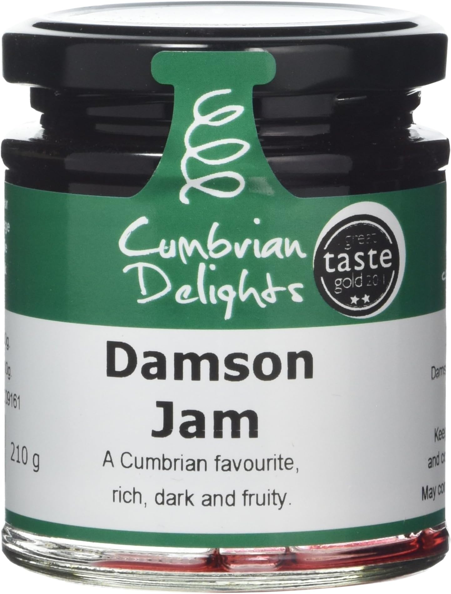 Cumbrian Delights Damson Jam 210 g (Pack of 2)