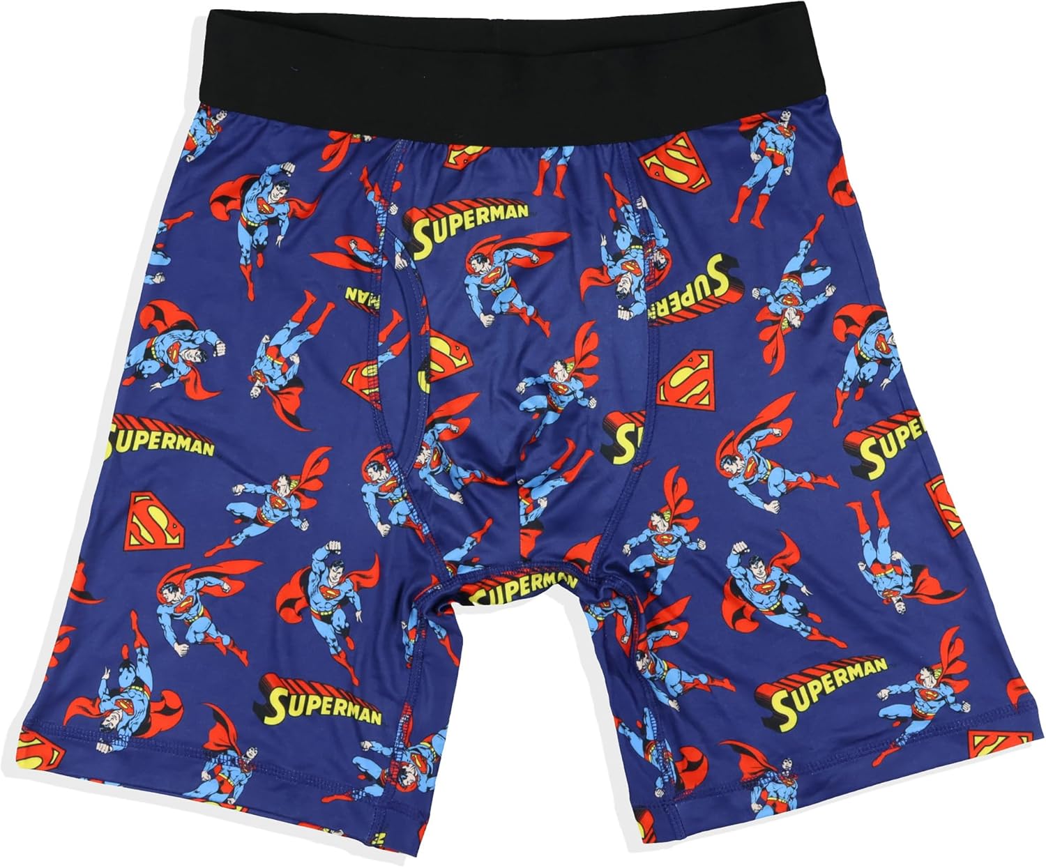 INTIMO DC Comics Superman Boxer Briefs Men's Logo All Over Print Snug Fit Underwear