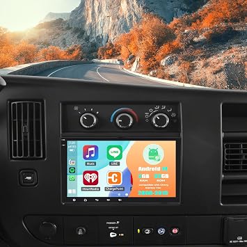 Double Din Car Stereo Upgrade Radio for Chevy Express Van 08-2019