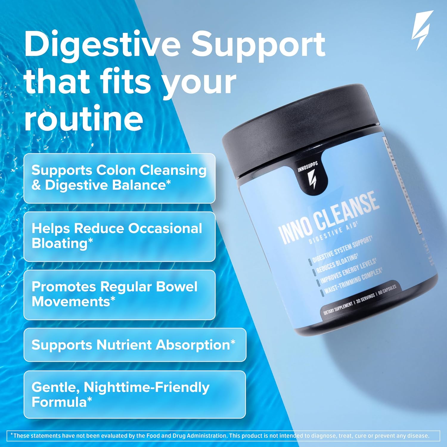 InnoSupps Inno Cleanse 14 Day Colon & Detox Flush, Waist Trimming Complex, Gut Cleanse, Digestive System Support, Stool Softener & Reduced Bloating & Occasional Constipation Relief - Image 3