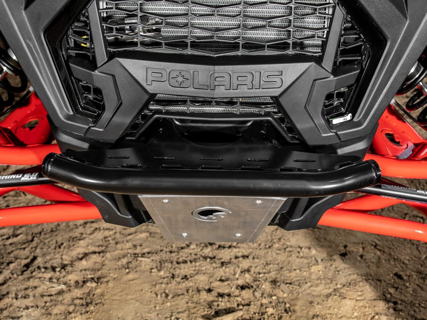 SuperATV Prerunner Front Bumper for Polaris RZR, Wrinkle Black, UV-Resistant Powder Coating, Protects Entire Front End, Easy Installation, See Fitment, USA Made