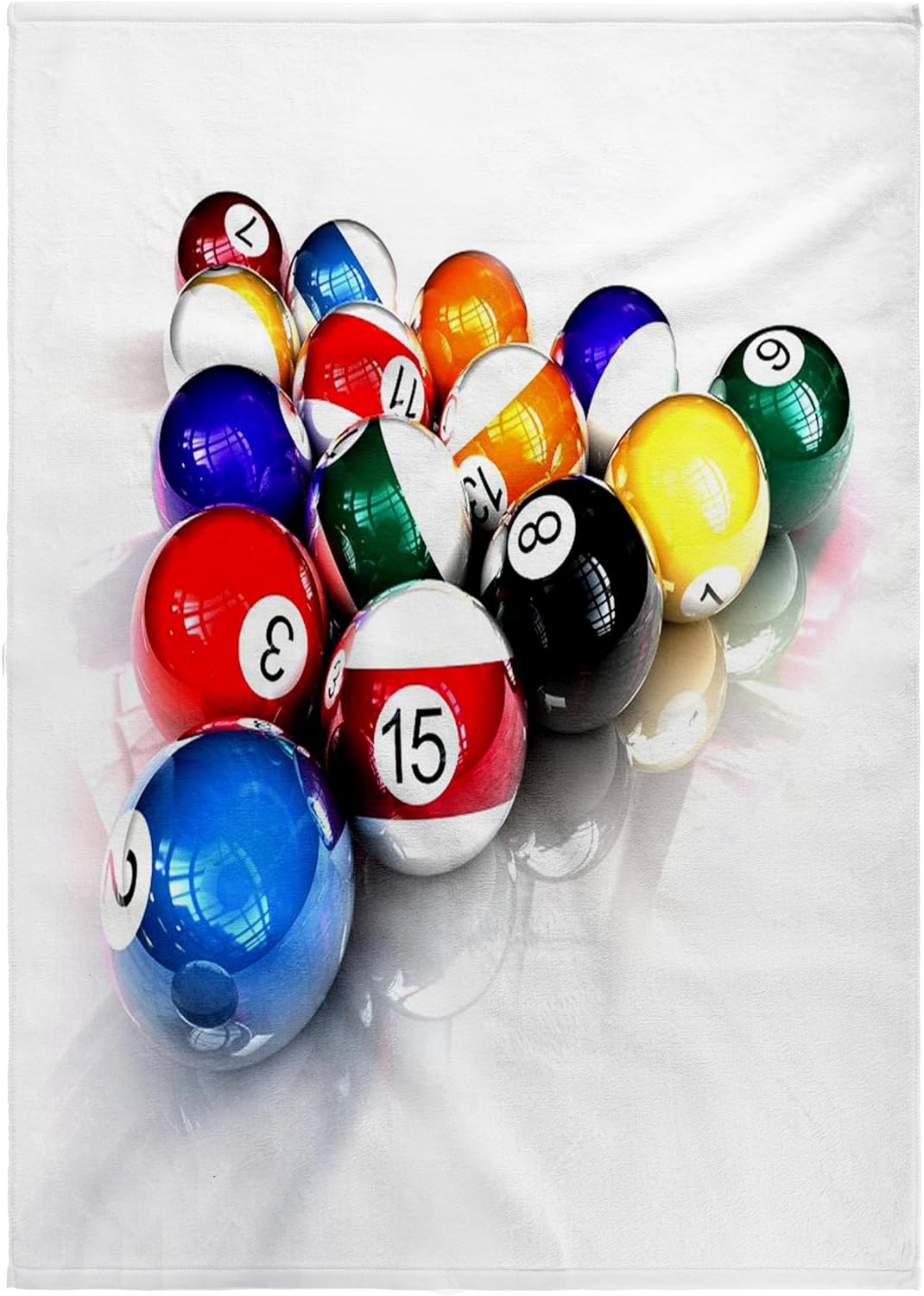 3dRose Billiards Balls Pool 22x30 Bath Hand Pool Towel