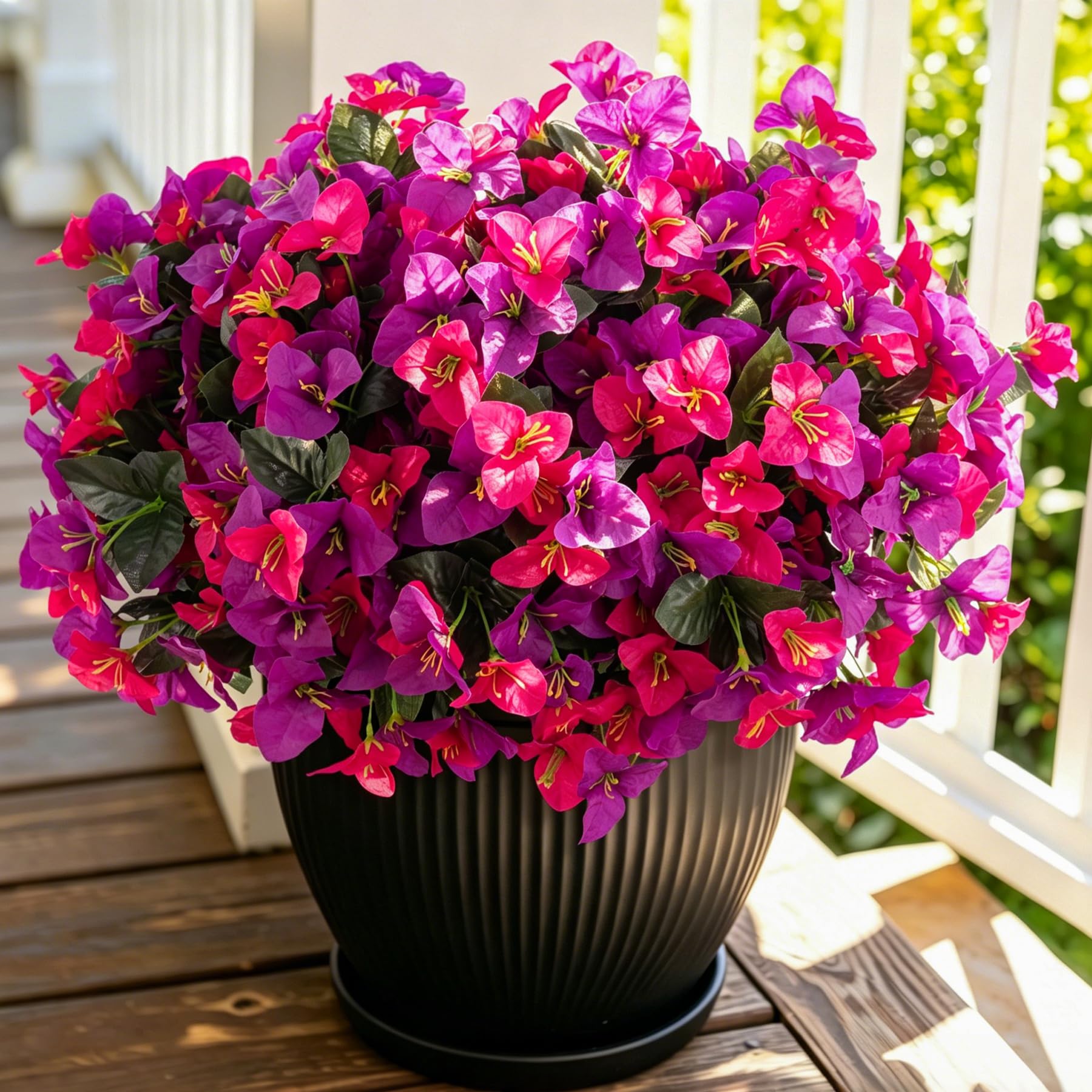 INXUGAO Artificial Flowers Faux Plants 6 Bundles