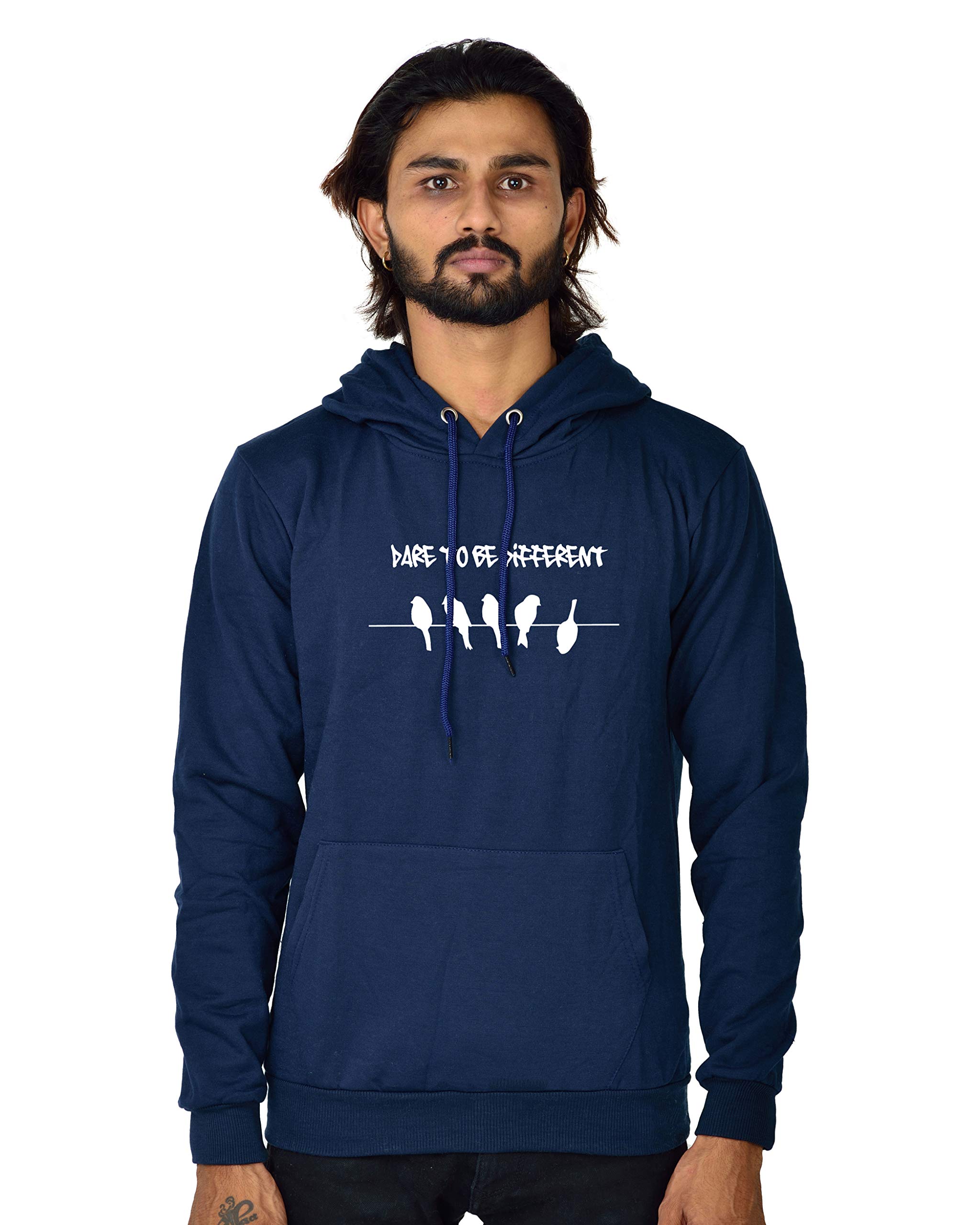 BAGHADBILLO Hoodies for Men and Women || Sweatshirt for Men and Women|| Hoodies || Unisex Hoodie || Boys Hoodie || Winter Wear for Women ||Winter Wear for MenFBA W-D2D Hood Navy BLUE-46