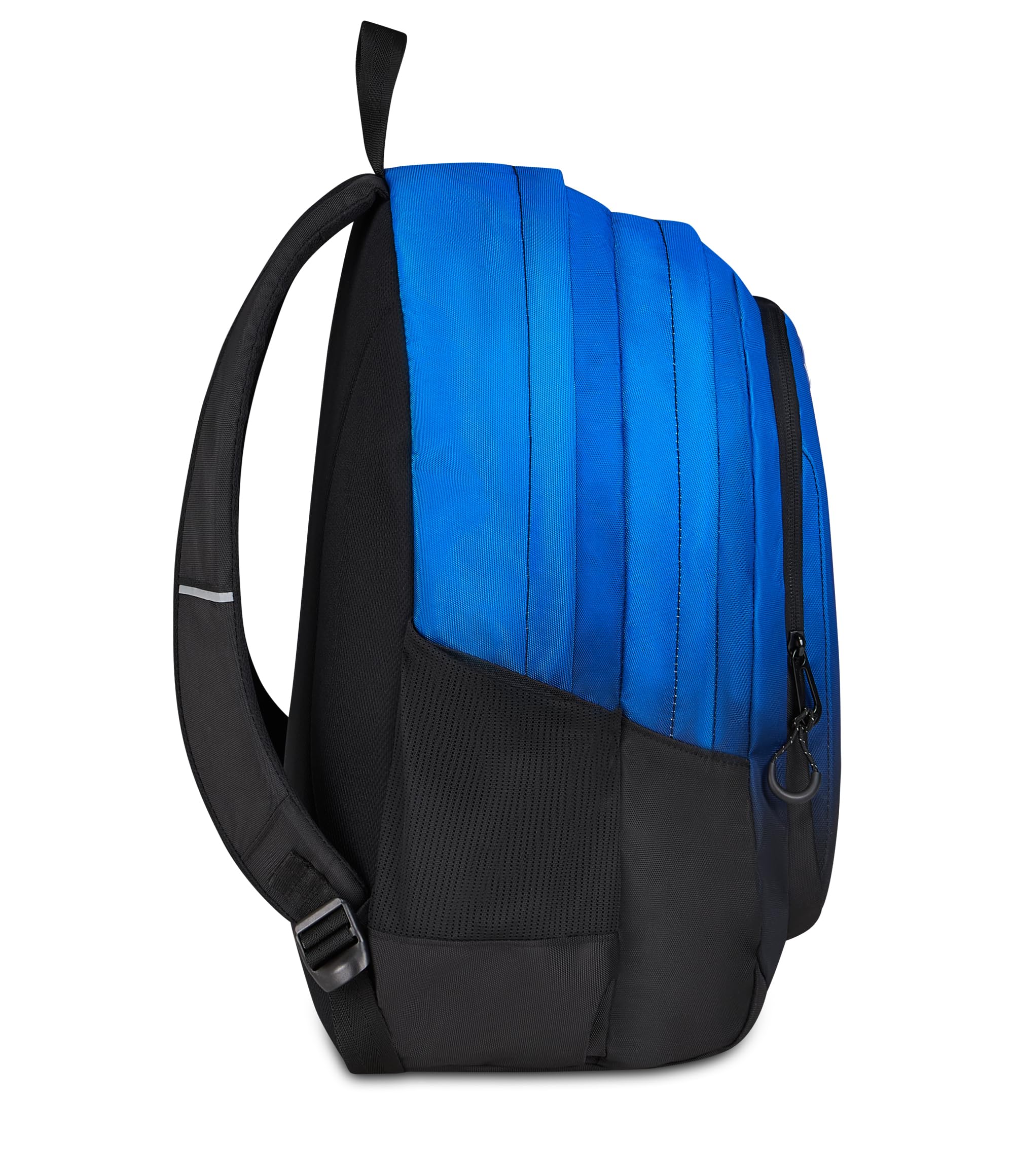 Seven Zaino Scuola SHADE TECH, Doppio Scomparto, Blu, 29 L, Tasca frontale con zip, Tasca laterale portaborraccia, Scomparto Interno porta pc, Scuola media e superiore, Bambini, Ragazzi