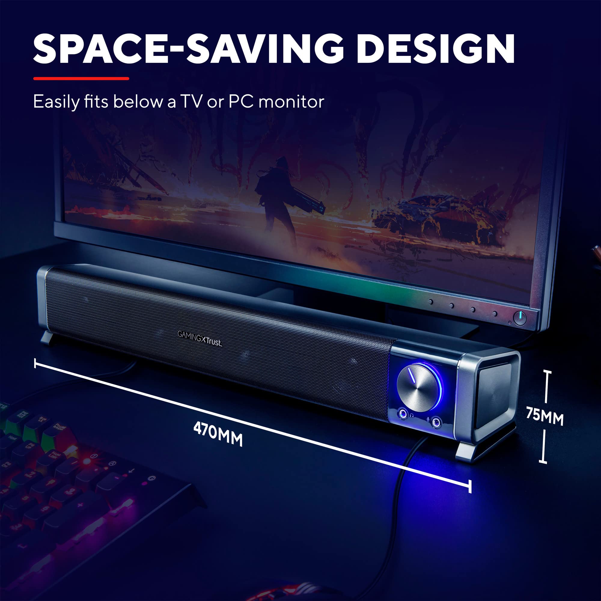 HOT Computer Soundbar Trust Gxt 618 Asto Sound Bar Trust Gxt