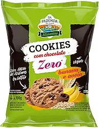 BIOSOFT Cookies Banana E Aveia Com Chocolate Zero Açúcar 100G