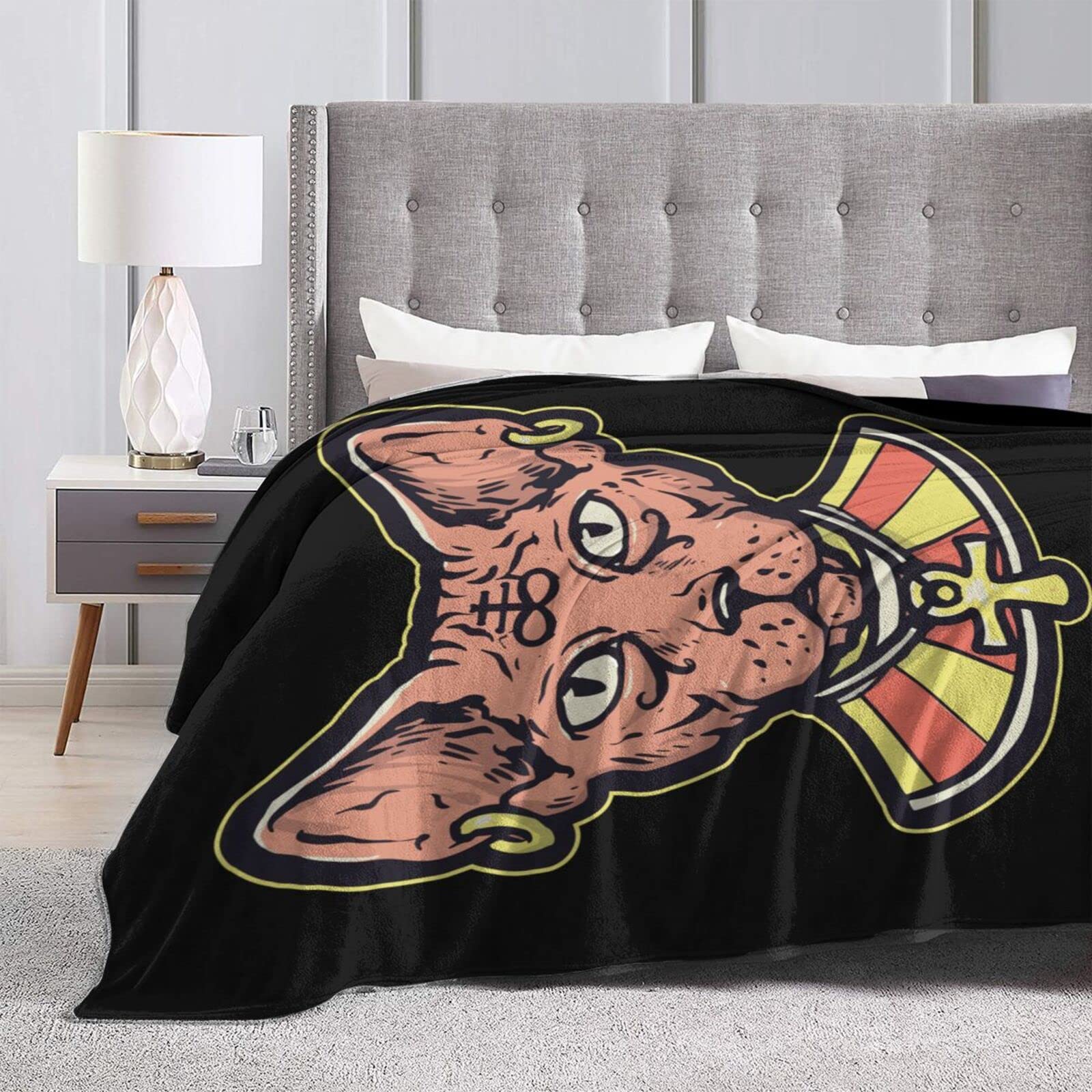 Hairless Cat Throw Blanket 50