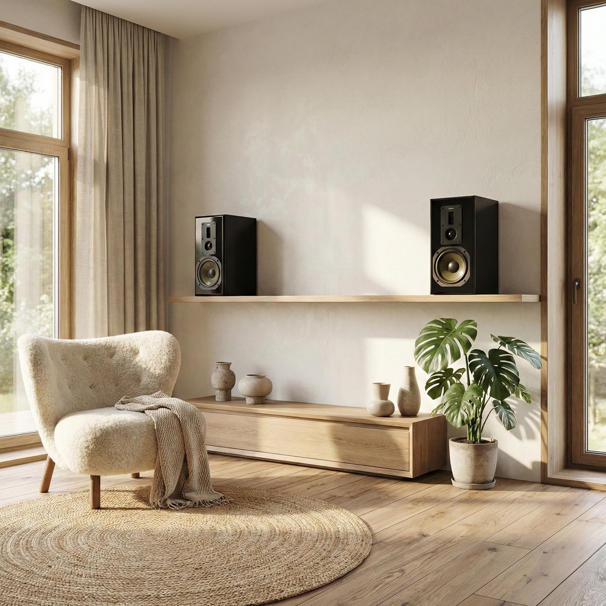 Dynavoice Definition DM-6 II Noir – Enceintes Bibliothèque HiFi Passives 6,5 Pouces Kevlar, 2 Tweeters Ribbon + Soft Dome, Système X-Change, 35-32.000 Hz, 120W, 6 Ohms – Paire.