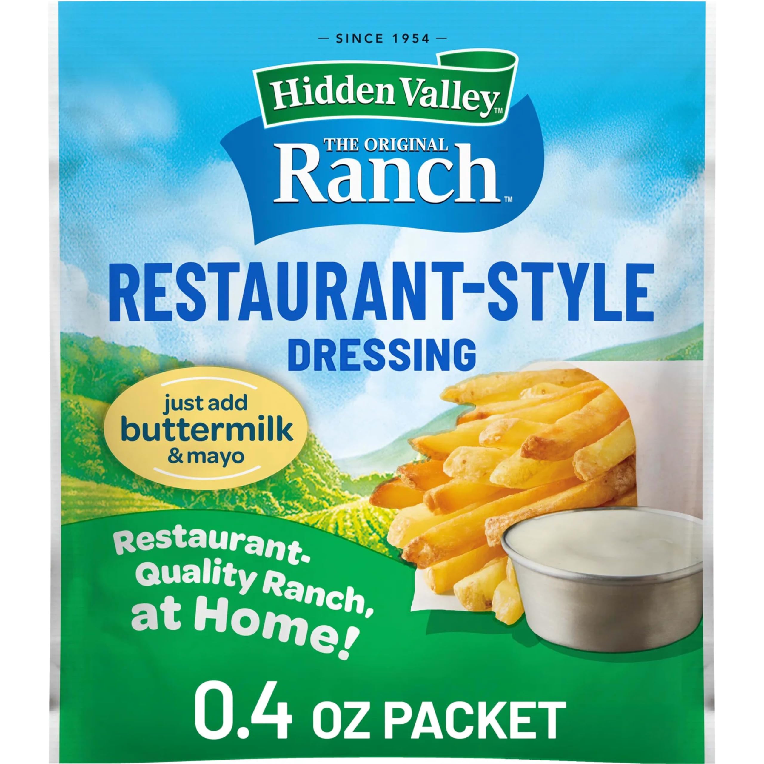 Original Ranch Restaurant Style Dressing Recipe Mix, 0.4 Ounce (Package May Vary)