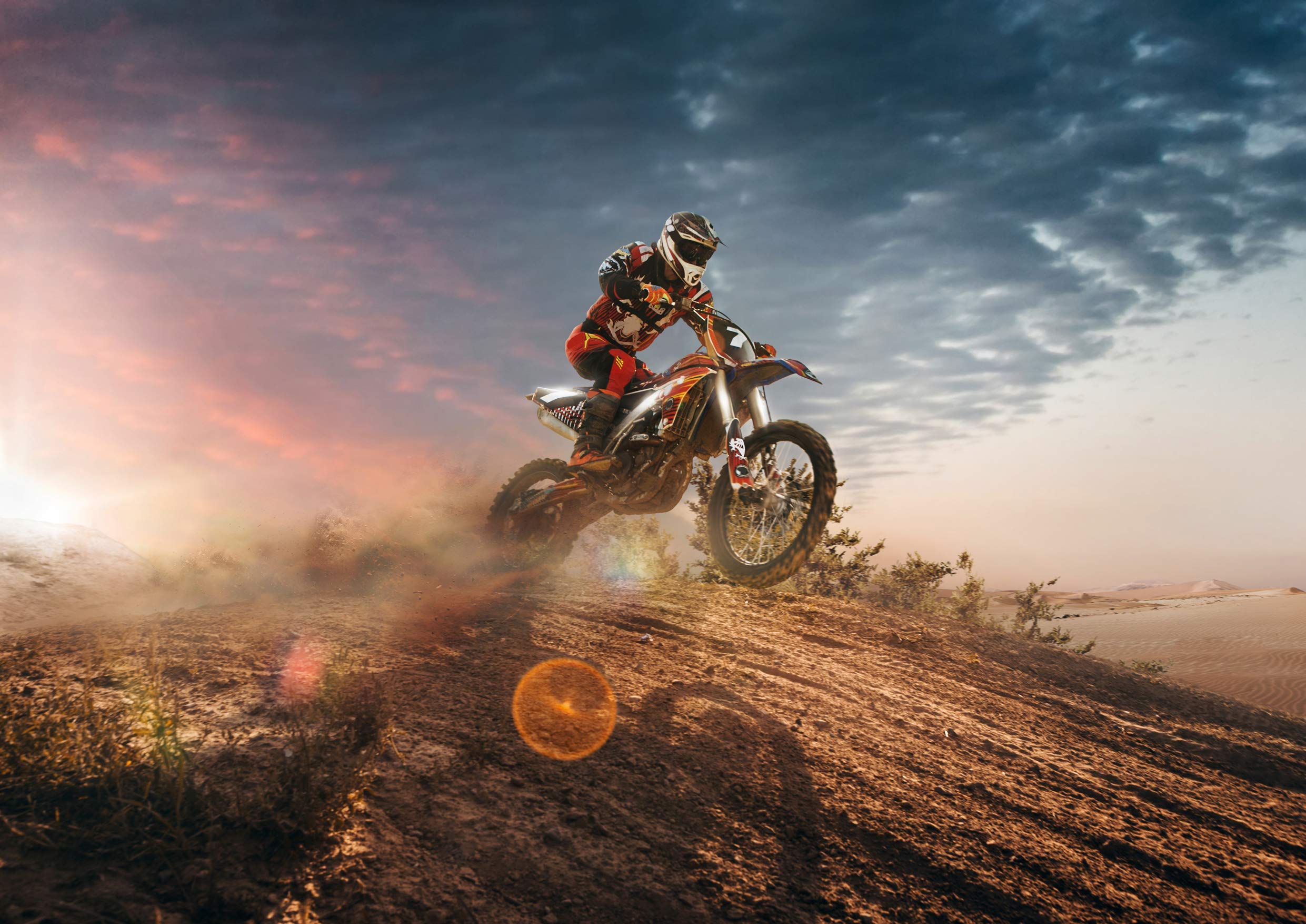 Destination Vinyl Posters A3| Amazing Motorcross Biker Poster Size A3 Dirt Bike Sports Poster #8761