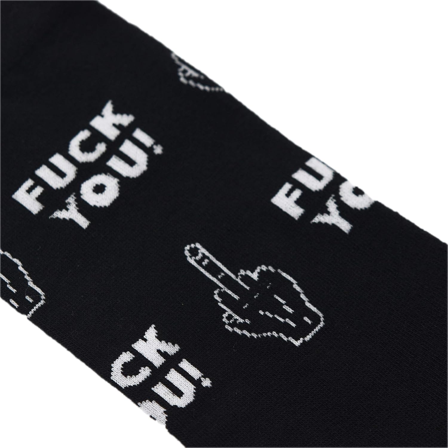 Crazy Socks, Unisex, Graphic, Fuck You, Crew Socks, Novelty Silly Fun Cute - Image 4