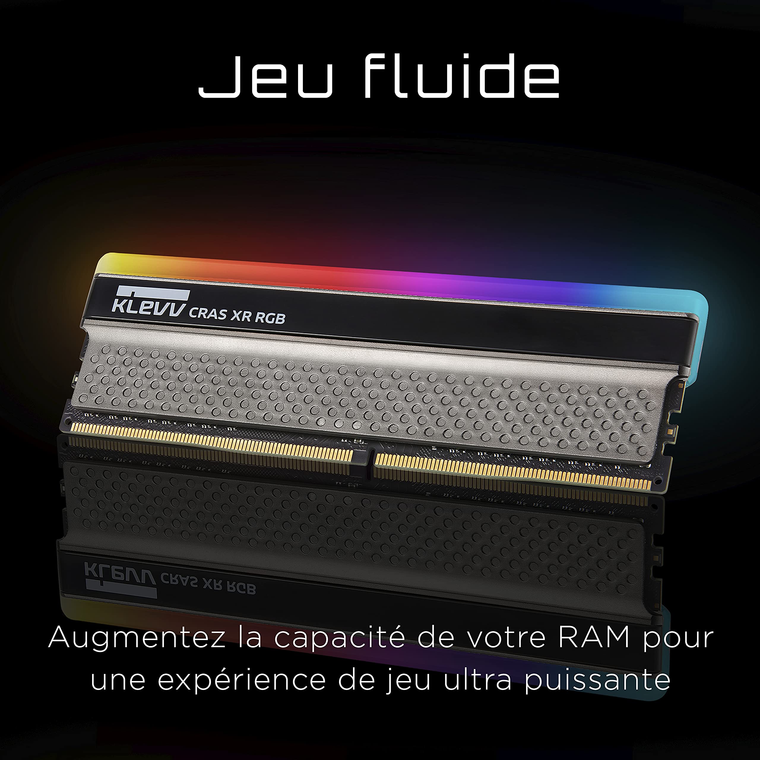 KLEVV CRAS XR RGB 16GB kit (8GB x2) 4266MT/s Gaming Memory DDR4