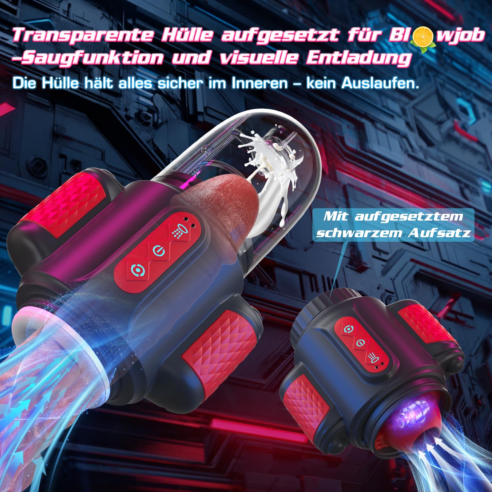 Masturbieren für Männer Elektrisch Wassersprühfunktion 7-in-1, Sex Spielzeug für die Männer 10 Vibration 5 Rotation, Blowjob Taschenmuschi Masturbator Realistisch, GOZMIN Penis Vibrator Sexspielzeug