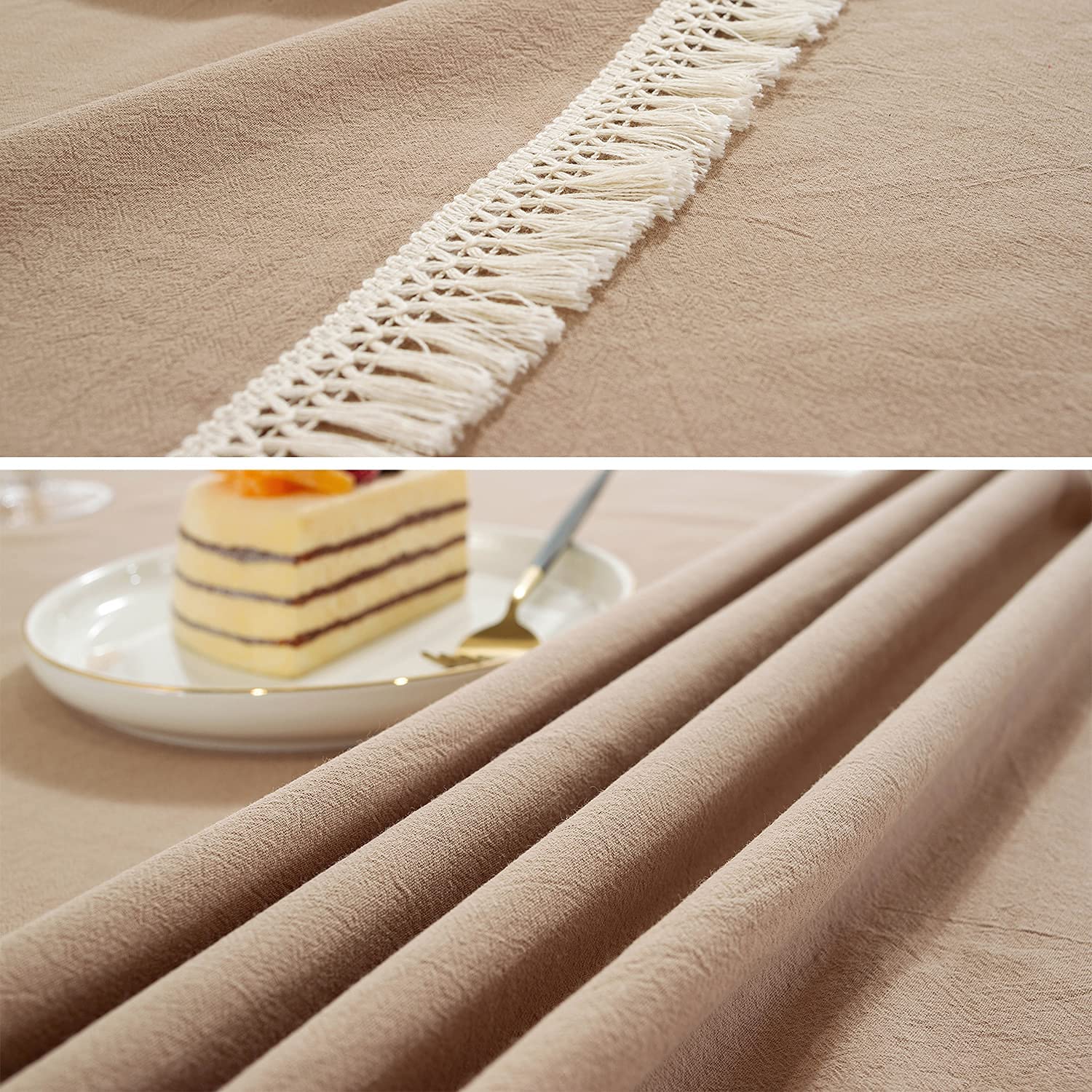 Amazon｜リネン長方形テーブルクロス 100 x 170 (39 x 67 インチ