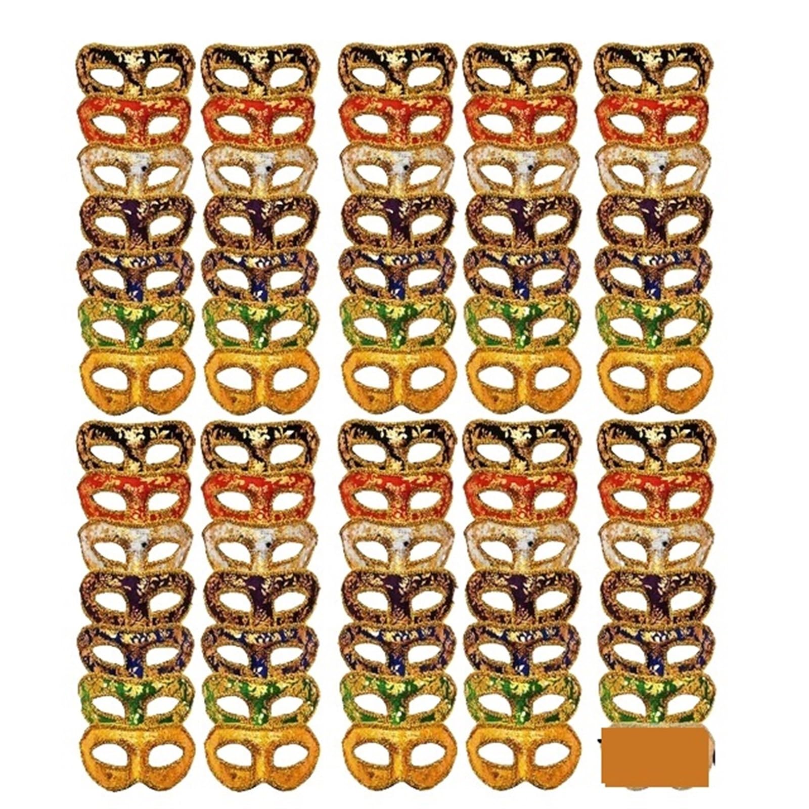 L6NqIAG Party Mask Masquerade Masks Vintage Half Face Party Masquerade Ball Masks(70 Pcs)