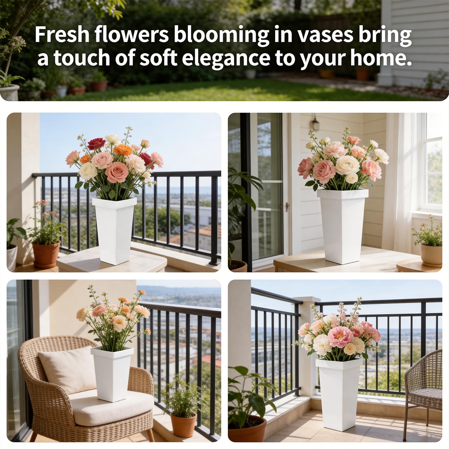 6 x Blumeneimer