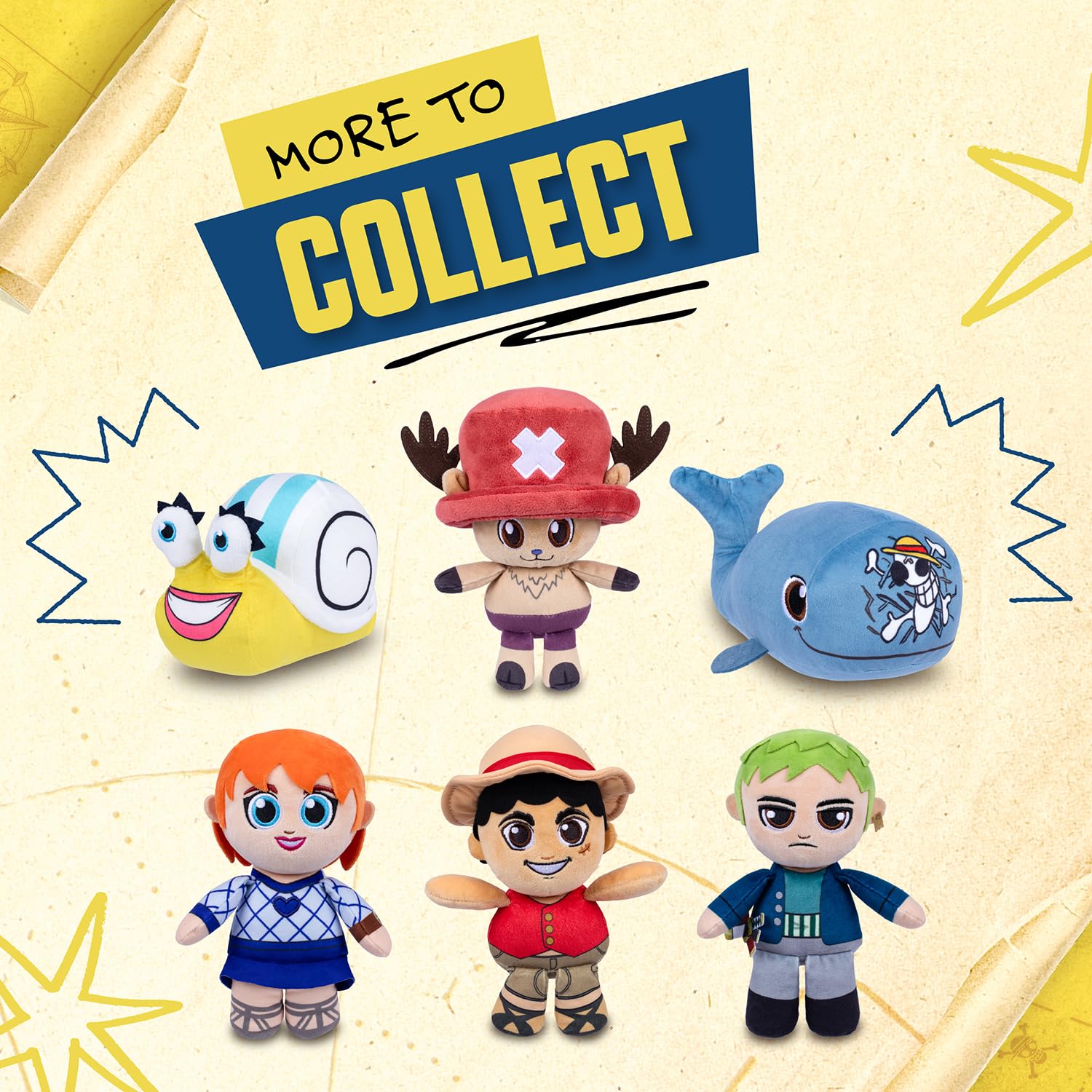 One Piece Single Plush Laboon, 8" (20 cm), Soft and Cuddly, Perfect for Snuggling, Displaying, or Collecting. 6 to Collect - 3