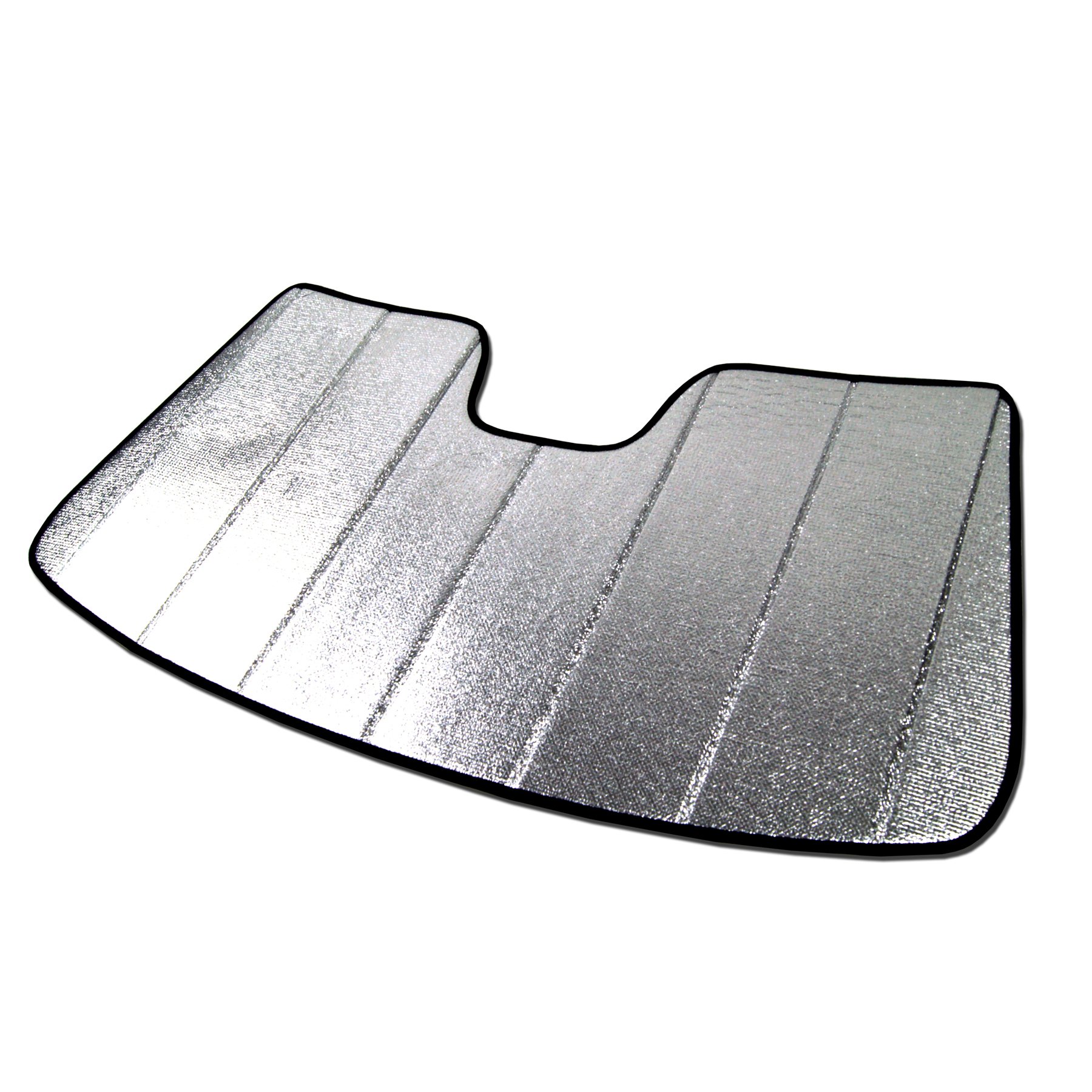 Custom Fit Car Sun Shade Windshield | Sun Visor | Car Window Shades | Fold Up Front Sunshade Visor | Compatible with Audi A8 2011-2017 | CFS-014-S | Silver &amp; Grey 1-pc Set
