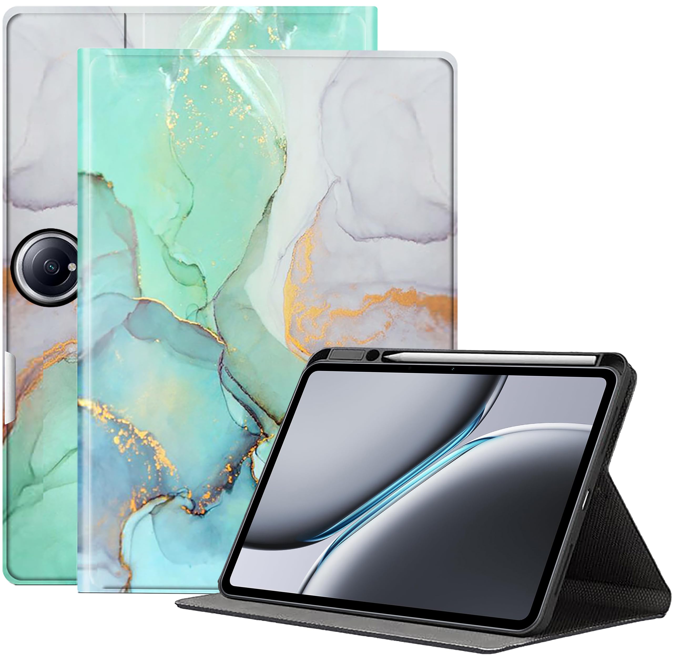 ProElite Book Cover Case for OnePlus Pad 2 12.1 inch Cover, Smart flip case Book Cover for OnePlus Pad 2 12.1 inch Tablet with Pencil Holder [Support Auto Sleep Wake Feature], Marble Green (B0D94G1CHX) Amazon Price History, Amazon Price Tracker