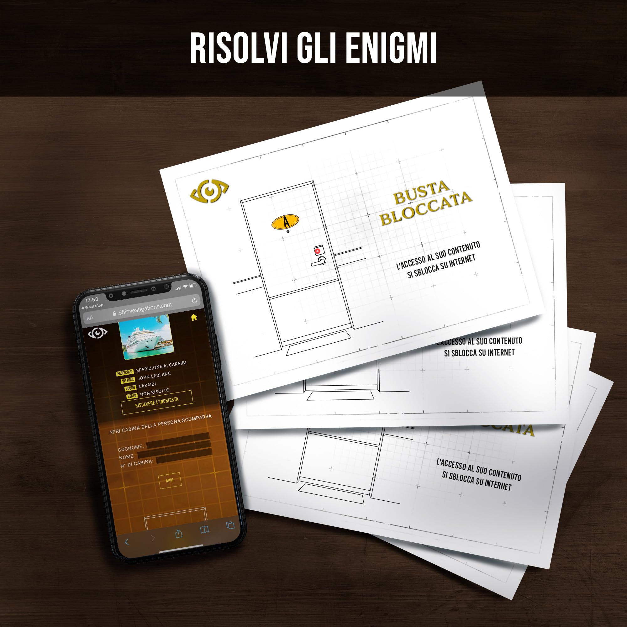 Platonia Games PROFILER - Sparizione Ai Caraibi - : John LeBlanc è scomparso - Gioco di società Escape Game - Gioco d'indagine collaborativa coinvolgente, 1-6 giocatori