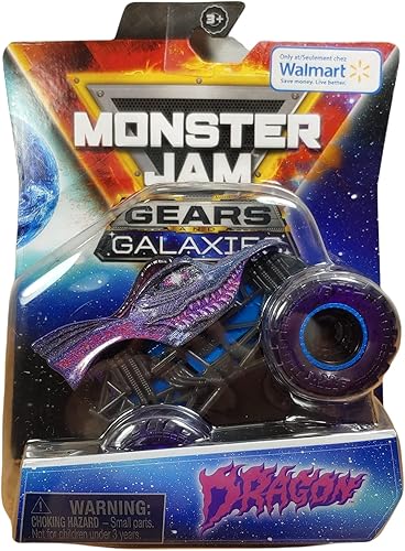 Monster Jam Dragón, engranajes y galaxias (escala 1:64), multicolor
