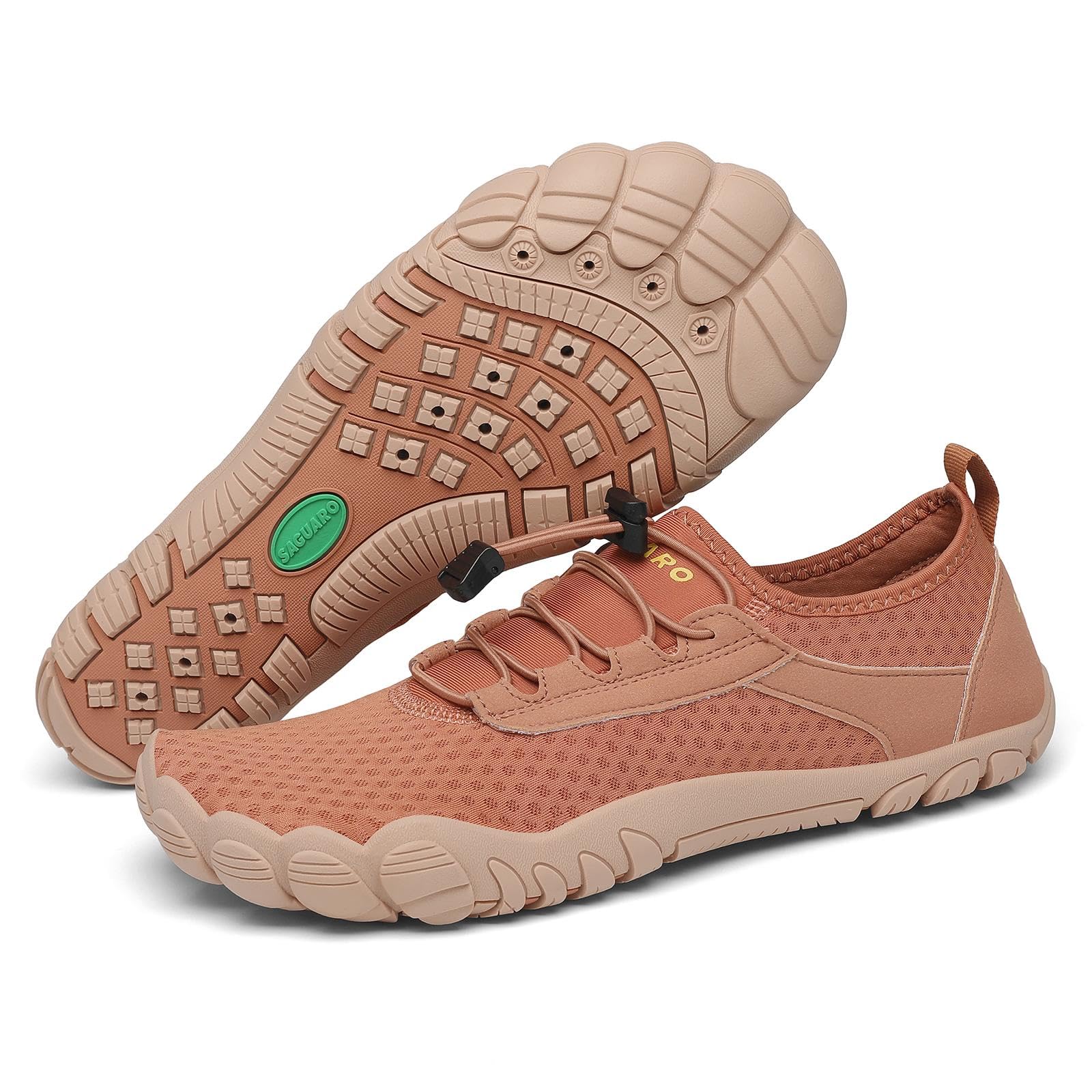 SAGUARO Unisex Barfuß Badeschuhe rutschfeste Barfußschuhe Schnelltrocknende Wasserschuhe mit Drainagelöcher Gr.36-48