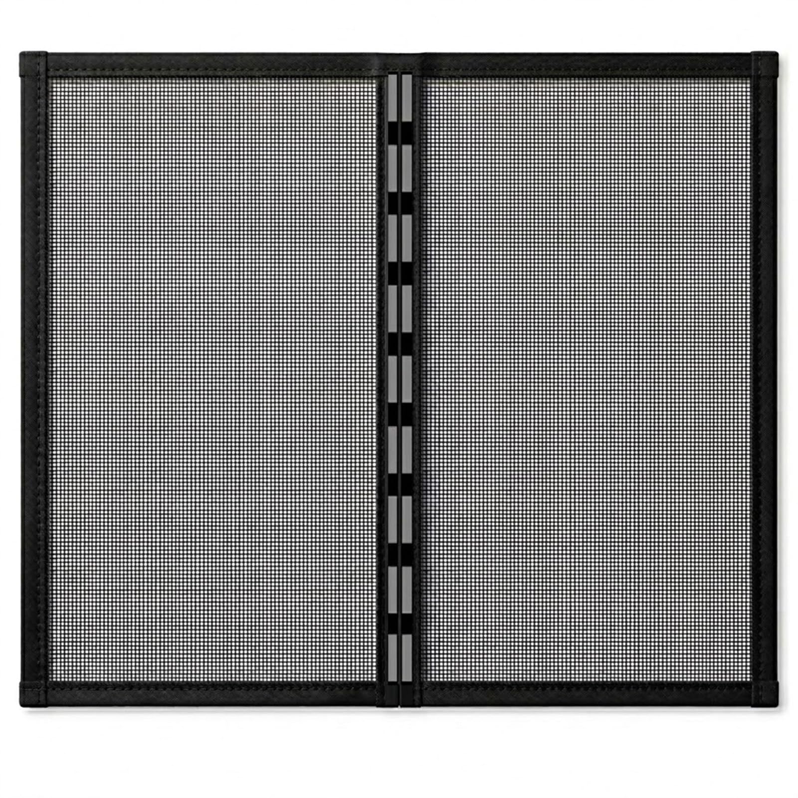 Moskitonetz Fenster Magnetisch DIY Insektenschutznetz Selbstklebend, Fliegennetz Kein Schrauben, Fliegengitter Für Innen Und Außen(Black,150x300cm)