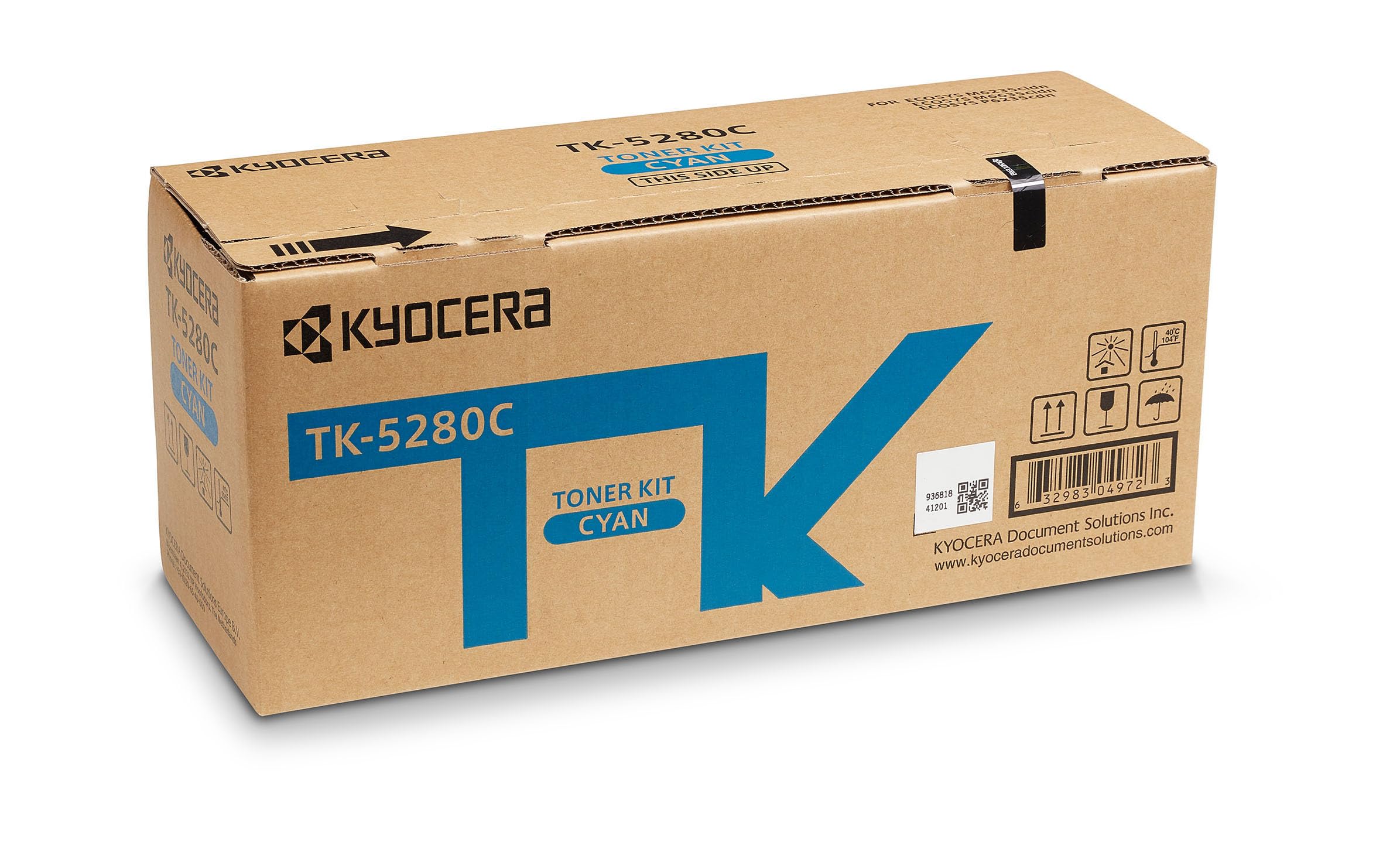 Kyocera TK-5280C Lasertoner, Cyan, 11.000s - View #3