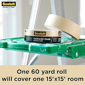 その他 Scotch P6-60HGN Scotch Painter's Tape Contractor Grade Masking Tape, 6 Rolls