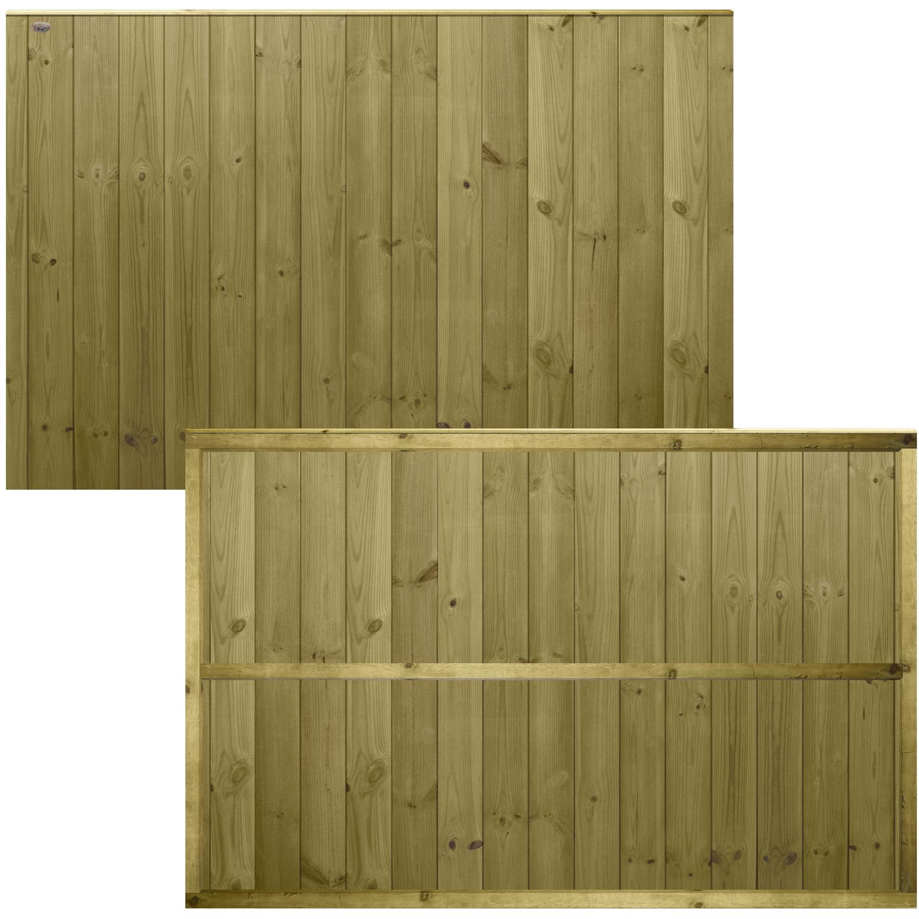 Ultimate Tongue & Groove Fence Panel, 6ft x 4ft Fully Framed Wooden Fencing | Heavy Duty Treated Interlocking Vertical Boards, Ideal for Any Garden Perimeter (Wide: 182cm x High: 122cm)