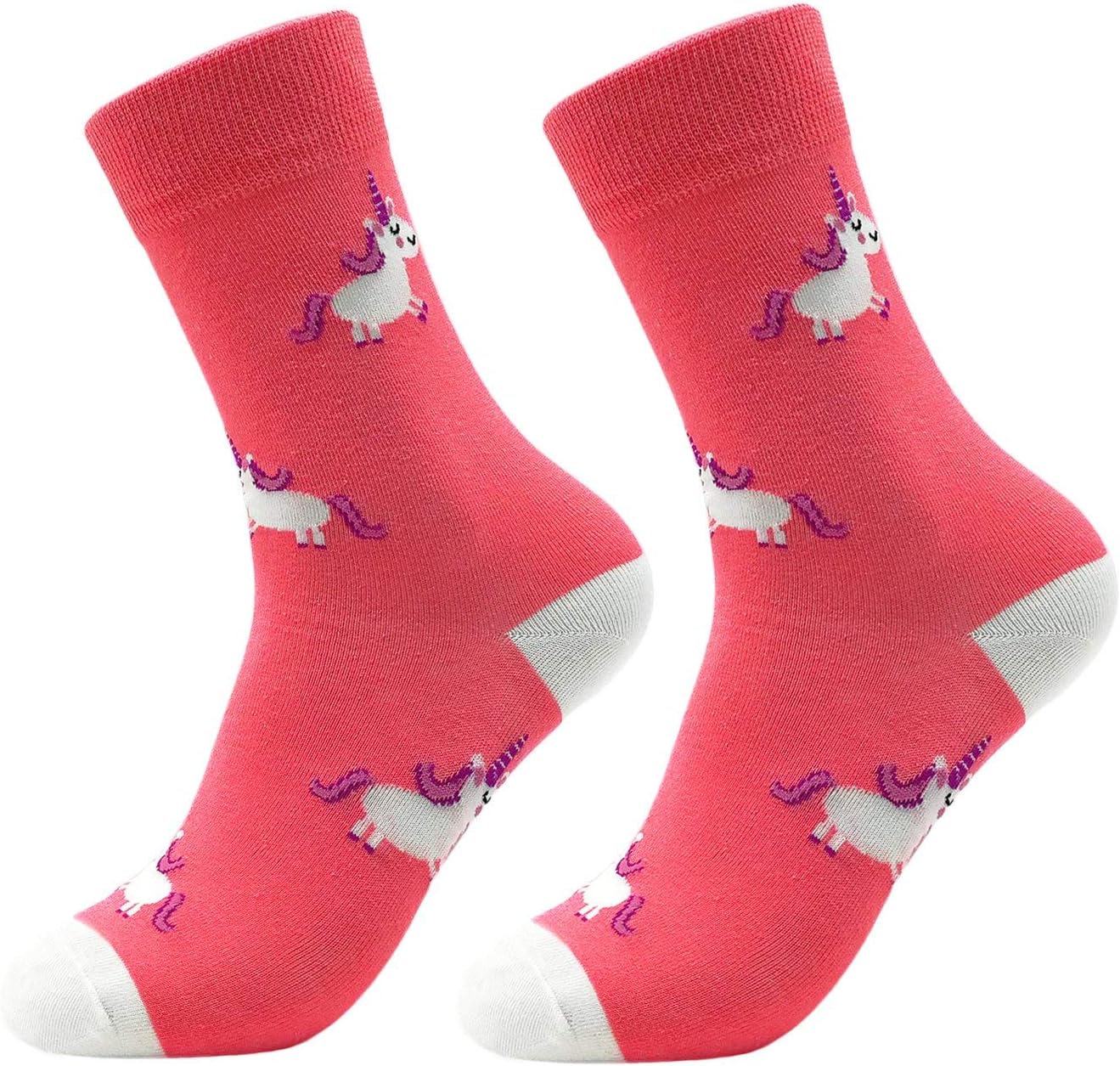Fun Colorful Socks Patterned Funky Happy Crew Sock Combed Cotton Stockings Packs - Image 4
