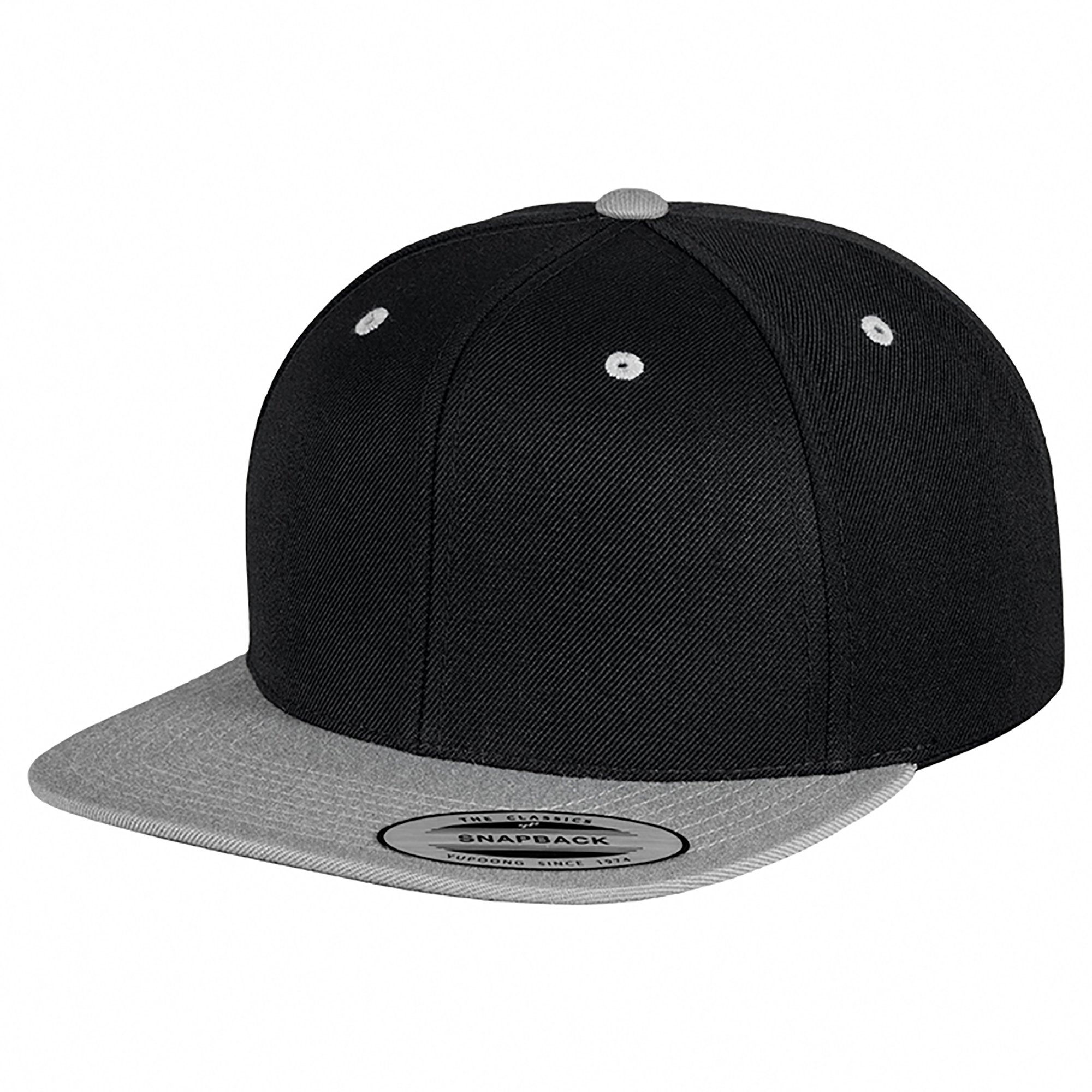 Flexfit 6089MT Two Tone Classic Snapback Cap Black/Silver Colour: Blac