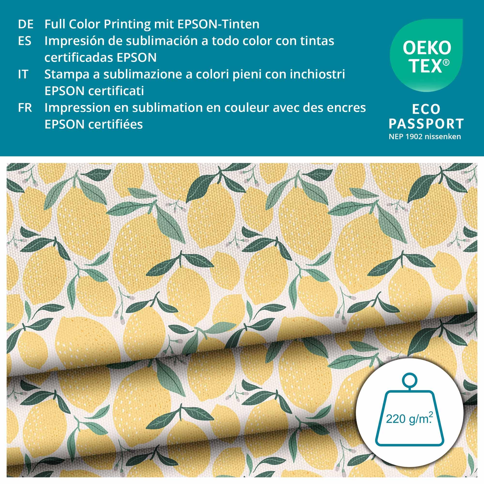 Tessuto Impermeabile Al Metro 160cm - Poliestere 600D, Per Cuscini Esterni, Giardino, 220g/m&sup2;