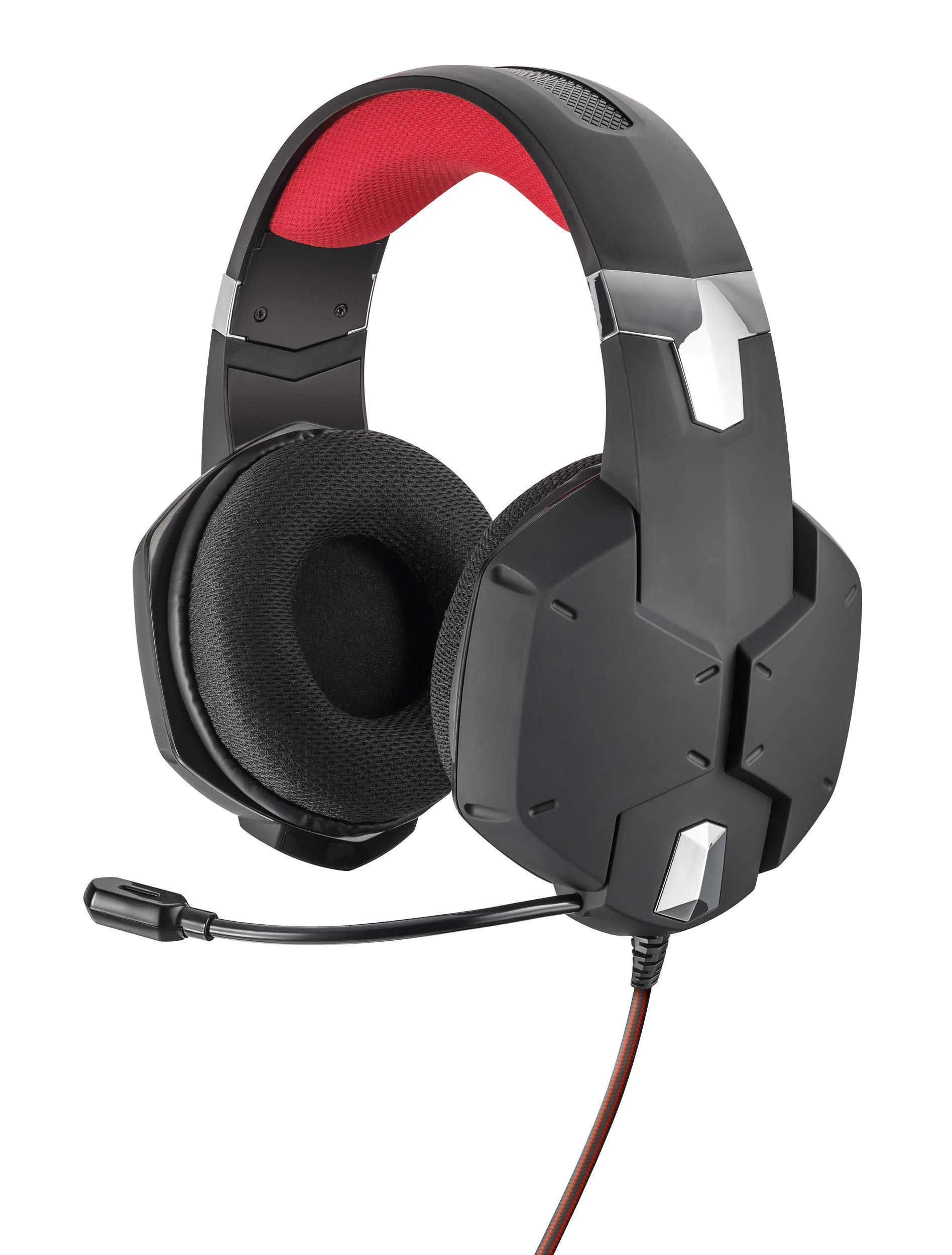 Trust Gaming GXT 1182RW - Paquete Gaming 4 en 1 (Auriculares, Alfombrilla, Teclado y ratón con iluminación) Color Negro