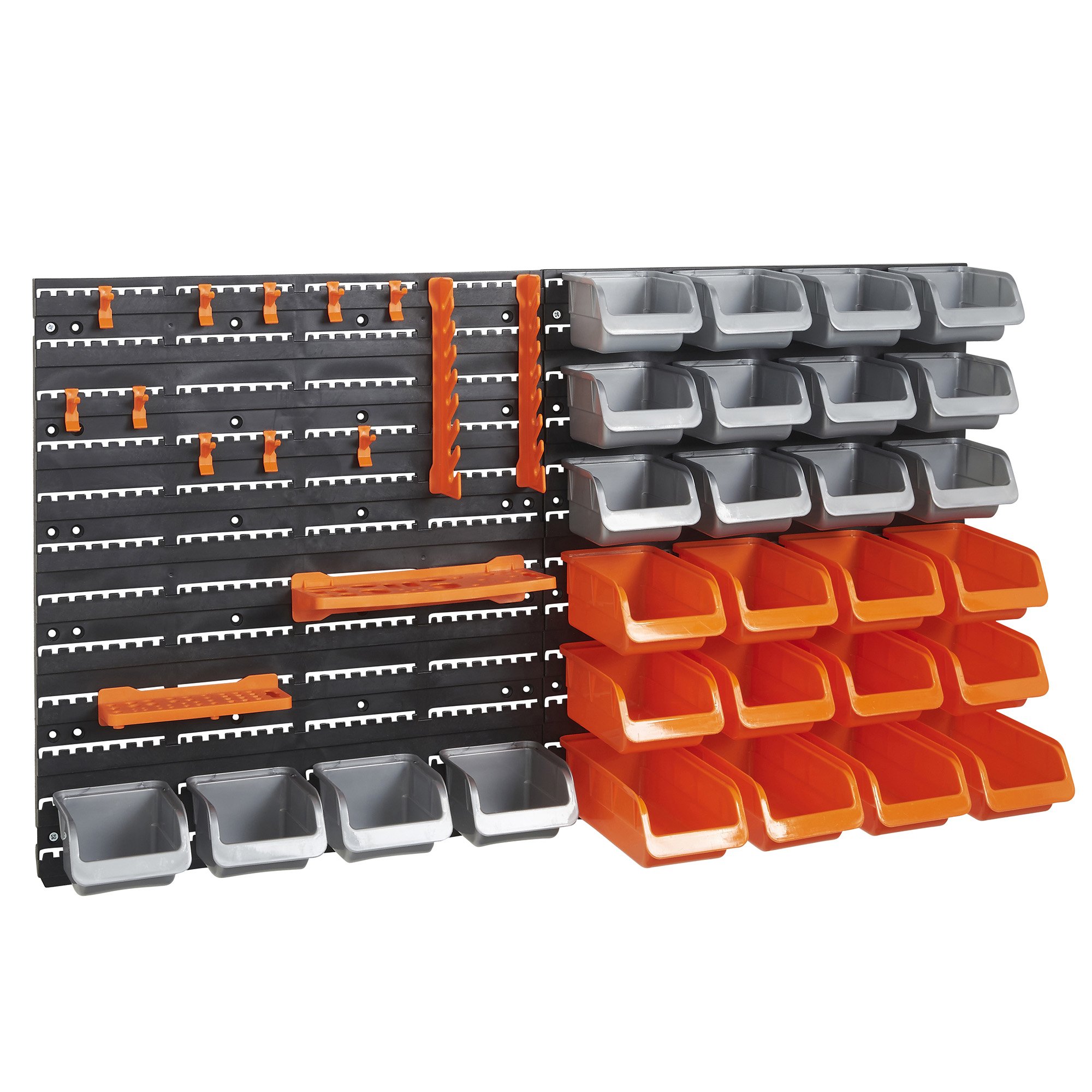 Buy VonHaus 44 Piece Wall ed Pegboard Hook, Storage Bins and Panel Set DIY Garage Storage Wall