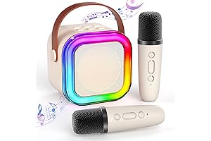 Mini Kids Karaoke Machine with 2 Microphones