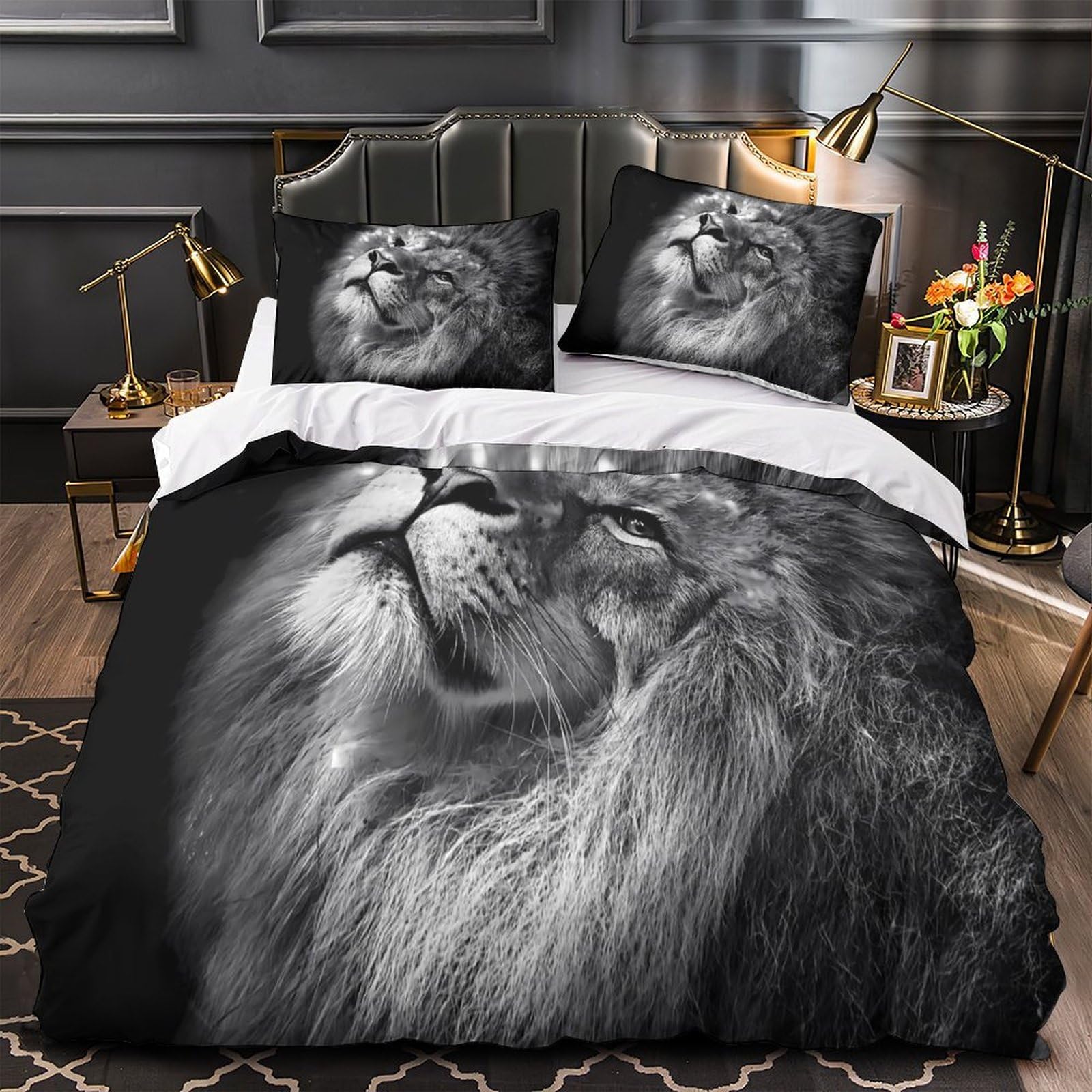 Housse de couette Roi Lion pour chambre d'enfant motif Rasta