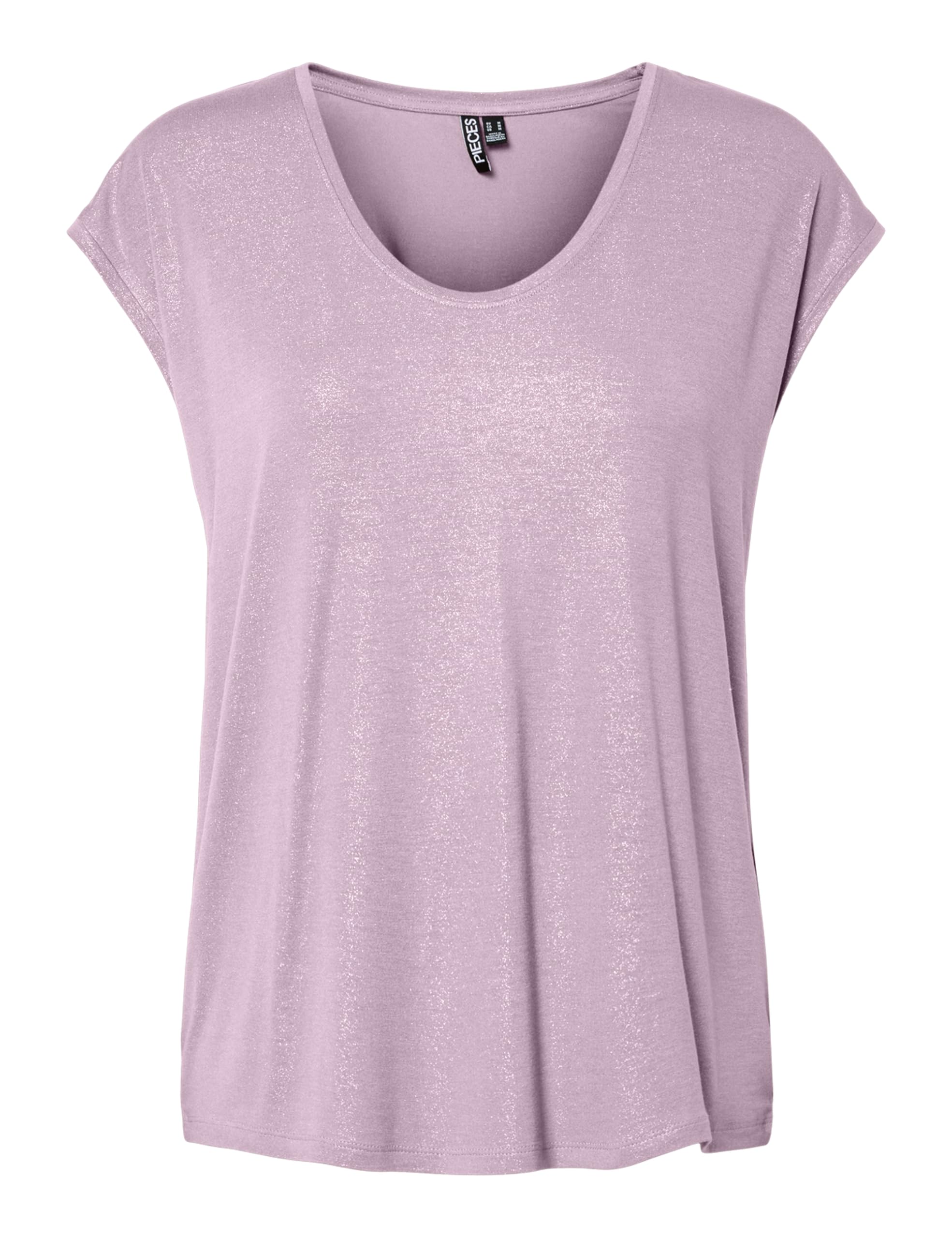 PIECES Damen Pcalice Ss Glitter Tee JRS Noos Bc