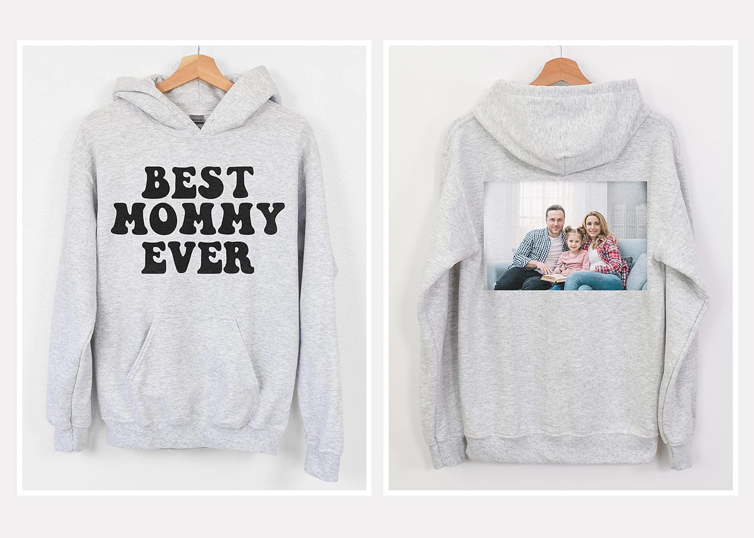 Custom Hoodie Design Your Own Personalized Hoodie Add Your Own Text Photo Front & Back Side Sweatshirt - Image 3