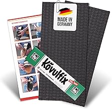Kit de réparation pour semelles de chaussures avec Kövulfix 120g + 2 plaques de caoutchouc noir + instructions - Réparation de semelles - Colle à chaussures, Caoutchouc pour semelles