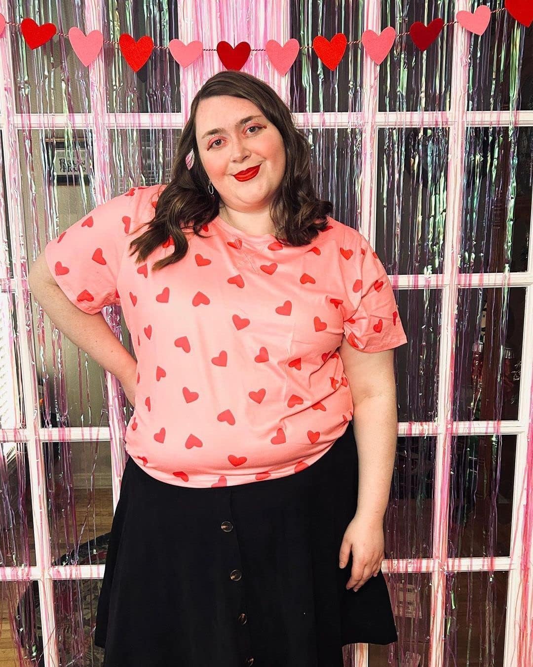 RITERA Plus Size Basic Versatile Stretchy Elastic Waist Flared Casual Mini Skater Skirt/Pleated Plaid Skirt for Women XL-5XL - Image 2