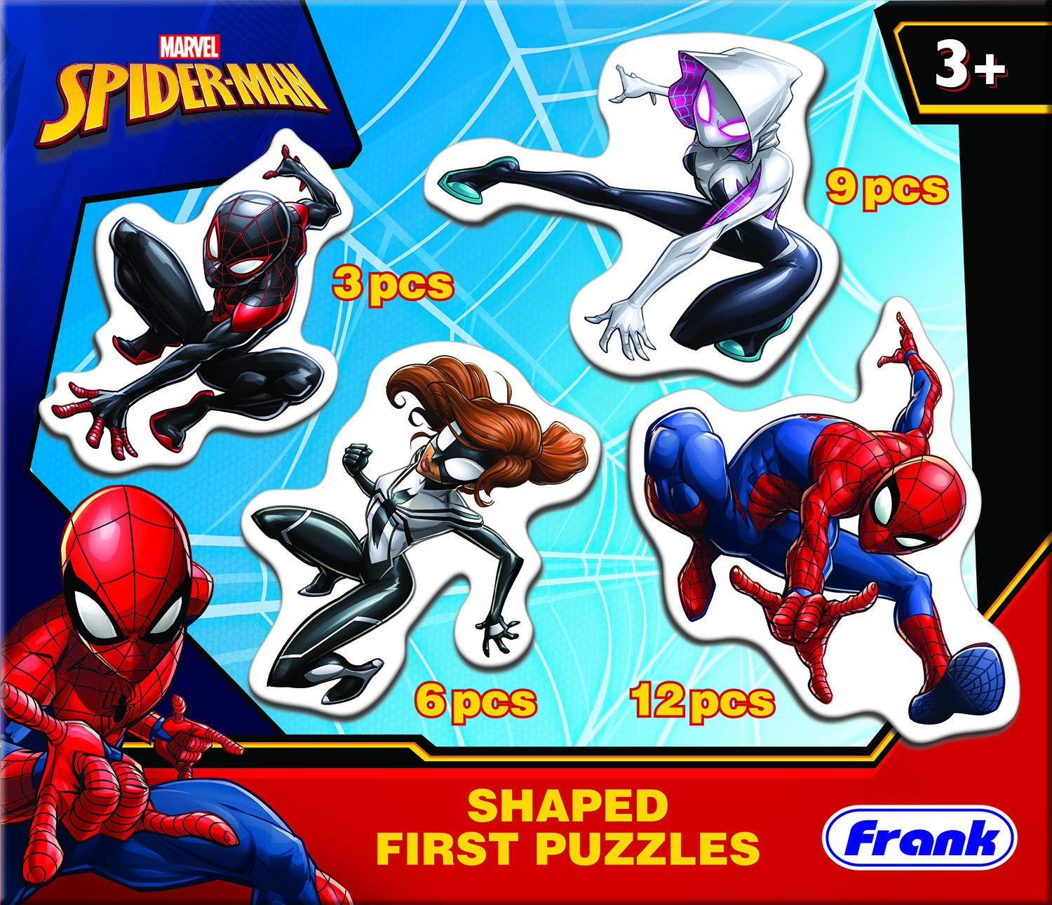 Frank Marvel's Spider-Man - Shaped First Puzzles Puzzle for 3 Year Old Kids and Above