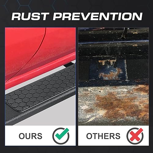 Miniatura 7 de COMNOVA - Estribos laterales compatibles con Dodge Ram 1500 Crew Cab 2019-2023 nuevo estilo de carrocería Barras Nerf deslizantes Ram Rock de 65